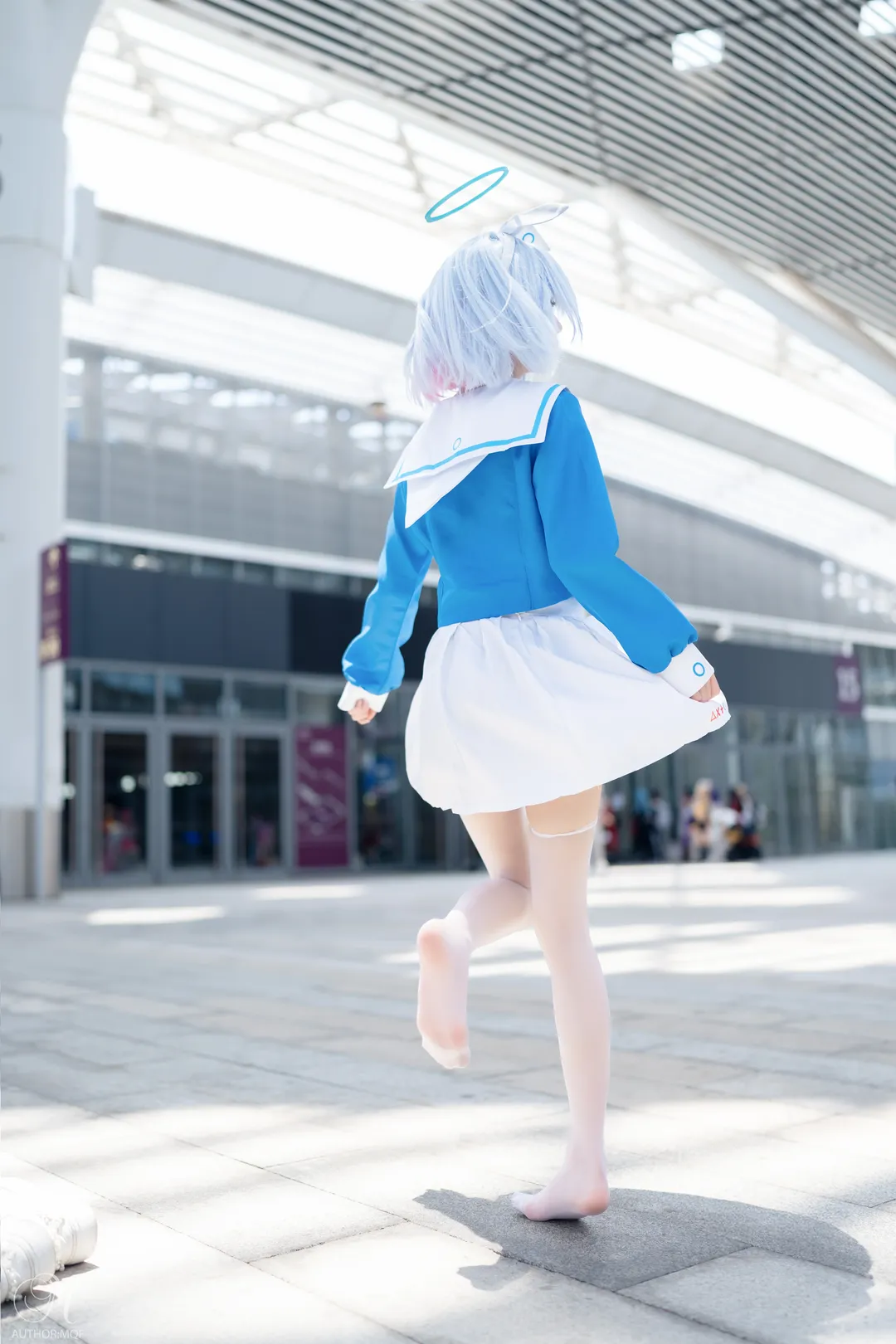 蔚蓝档案, 漫展场照, 水手服, 阿罗娜cos, 白色丝袜