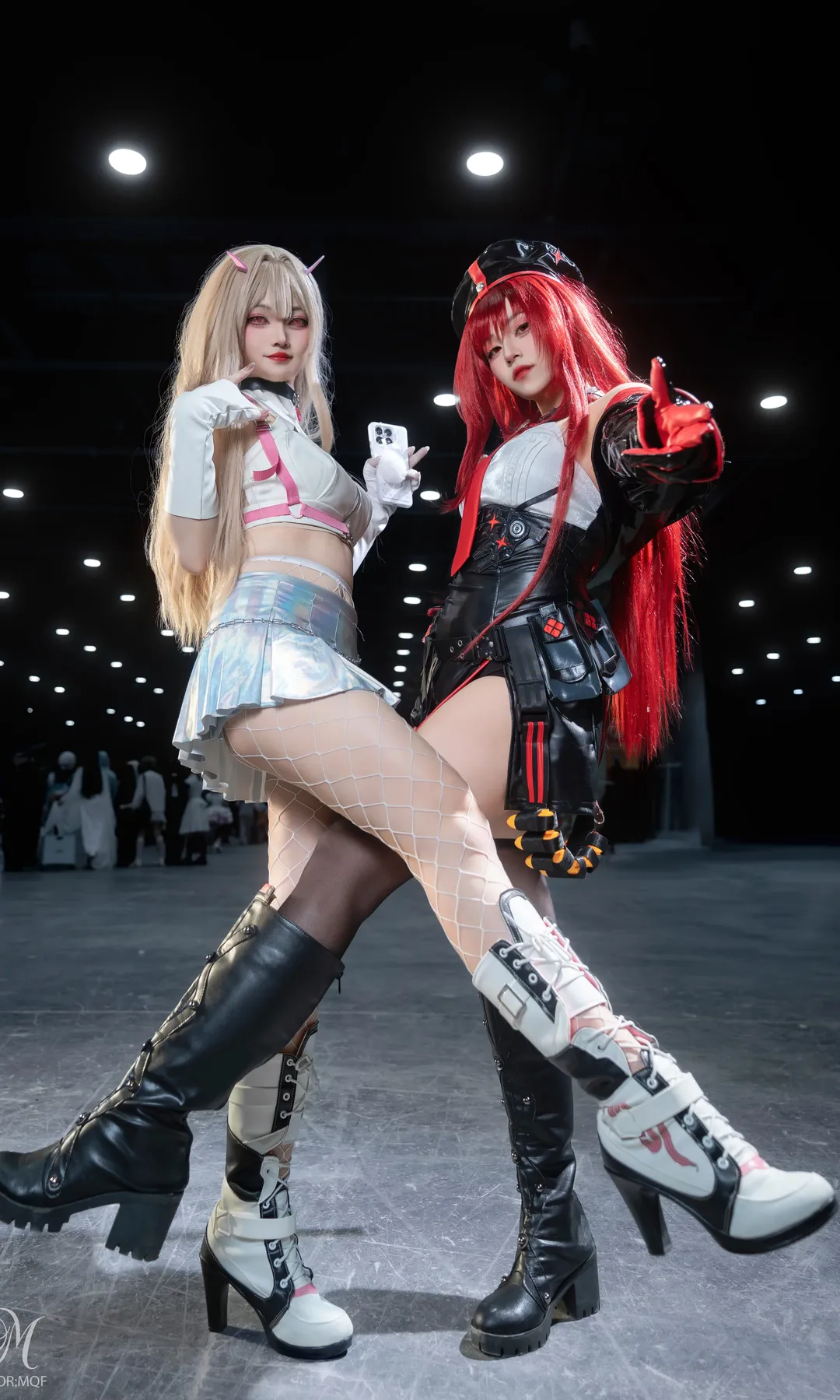 萤火虫漫展, 拉毗cos, 毒蛇cos, Nikke胜利女神, 网眼丝袜穿搭