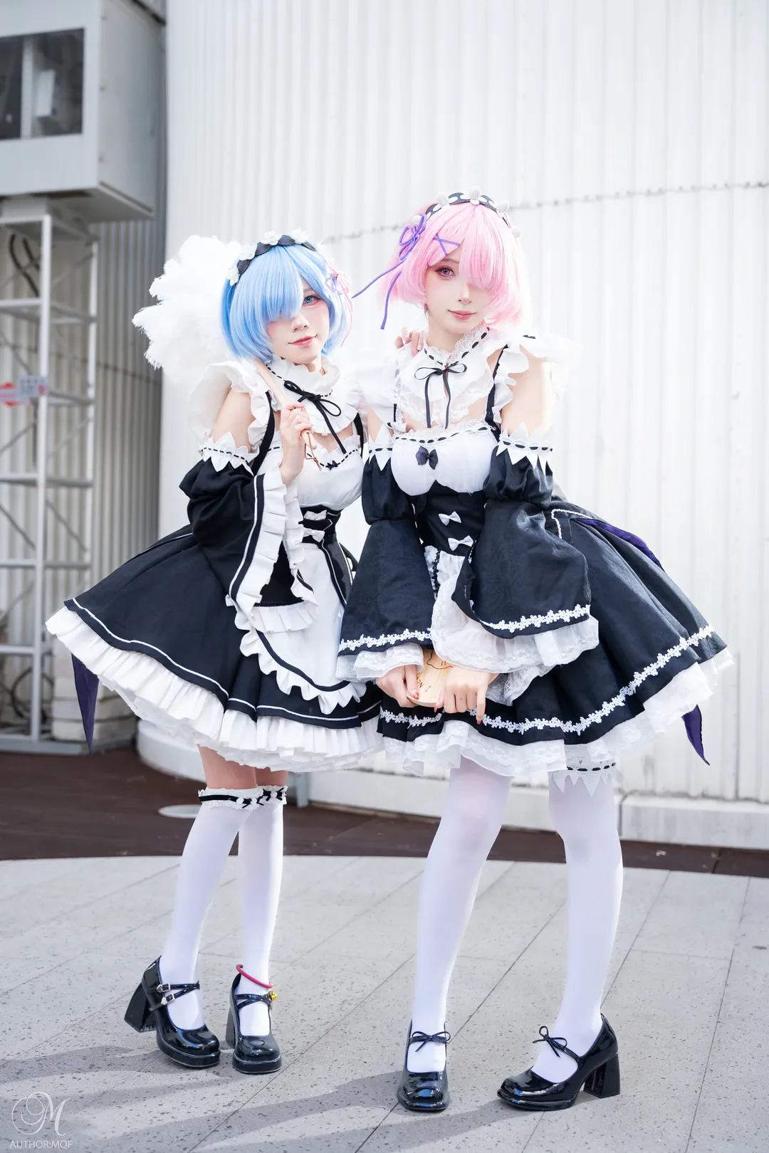 cosplay, 从零开始的异世界生活, 蕾姆cos, 白丝, 拉姆cos