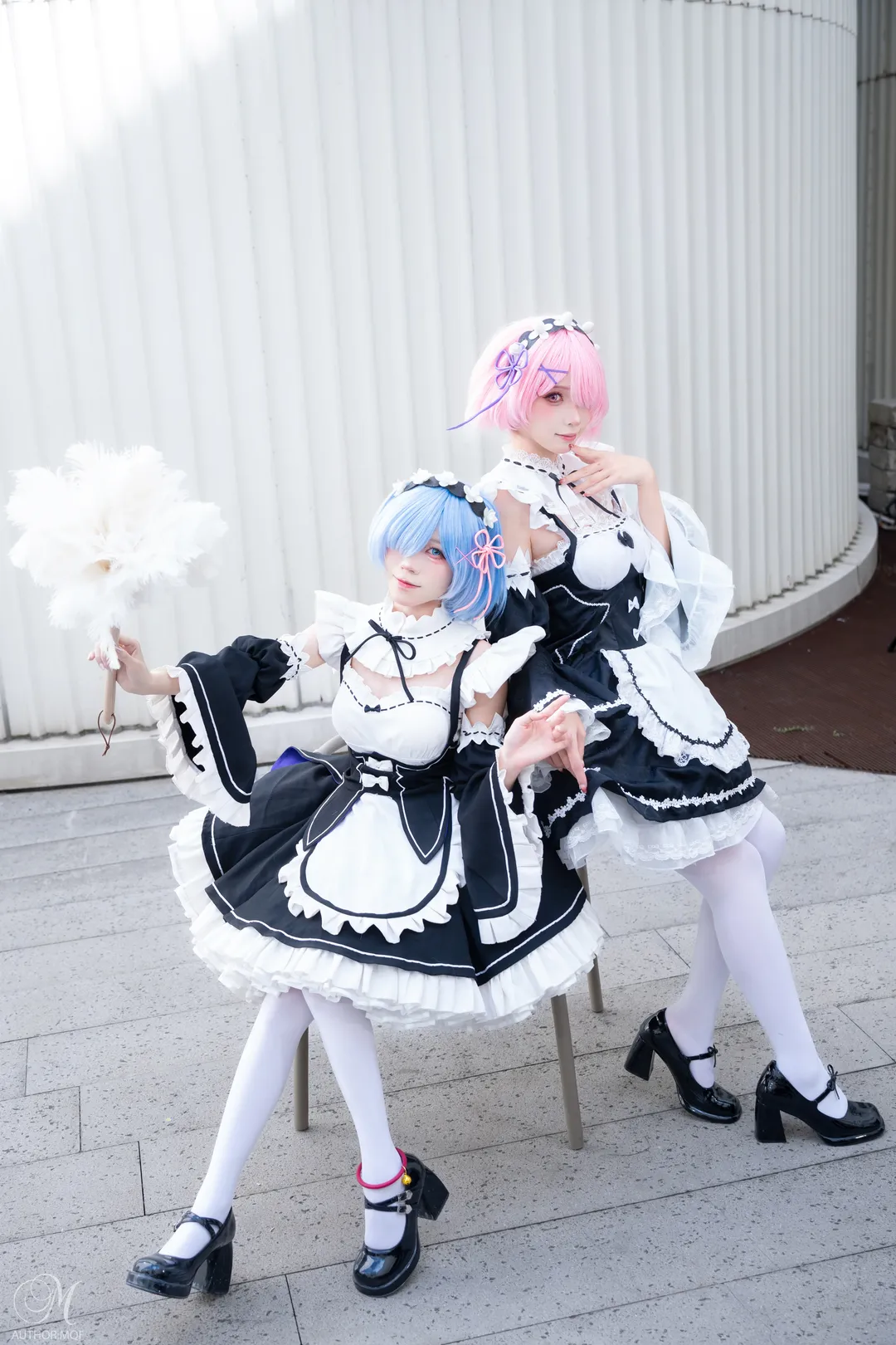 cosplay, 从零开始的异世界生活, 蕾姆cos, 白丝, 拉姆cos - 第3张