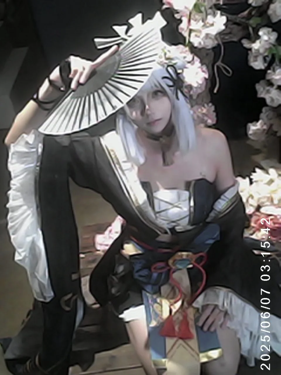 原神, 神里绫华cos, 黑道千金, cosplay摄影, 古早感 - 第1张