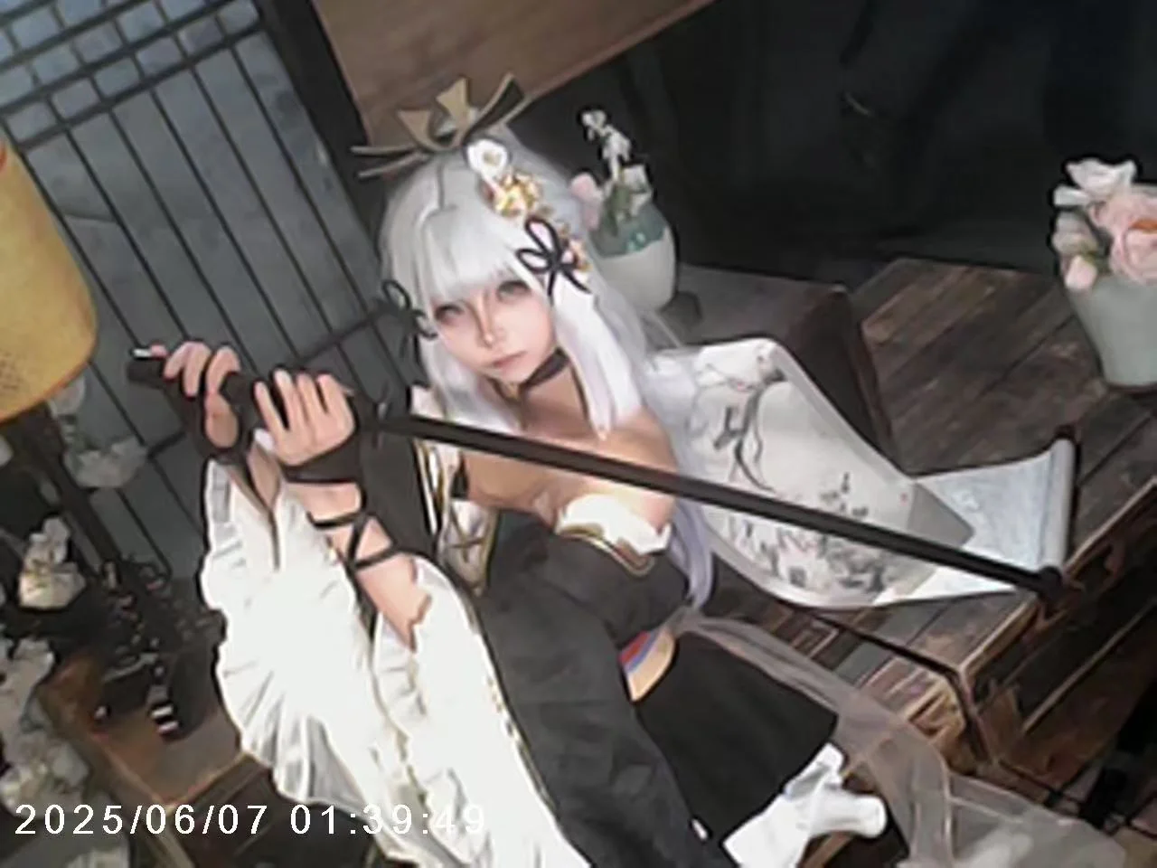 原神, 神裡綾華cos, 黑道千金, cosplay攝影, 古早感