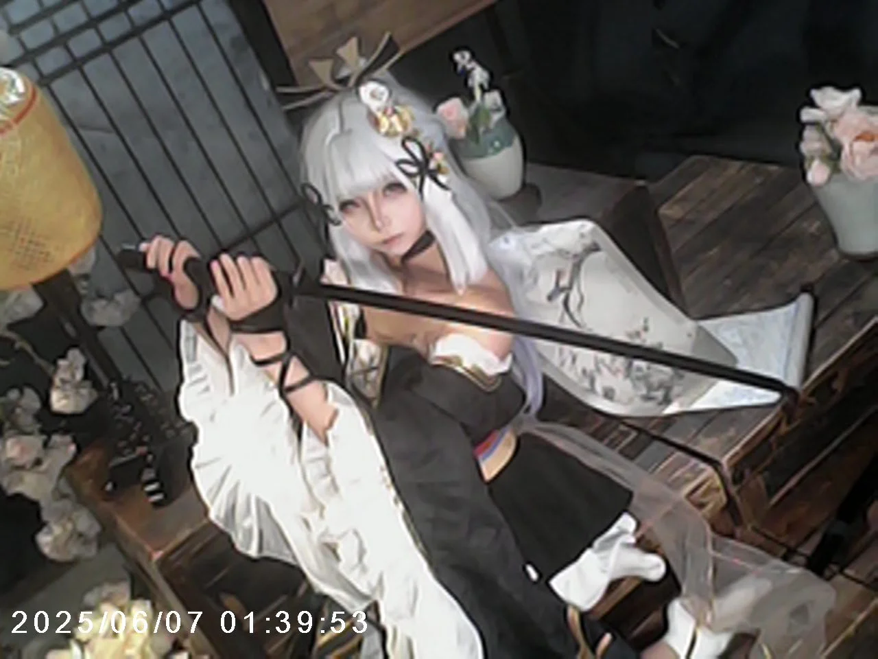 原神, 神里绫华cos, 黑道千金, cosplay摄影, 古早感 - 第5张