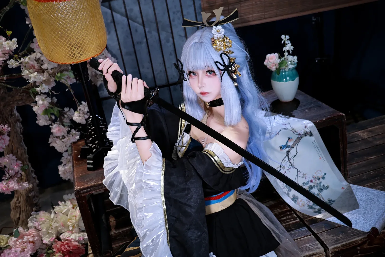 二次元, コスプレ, 神里綾華 コスプレ, 極道の娘, 刀 - 4枚目