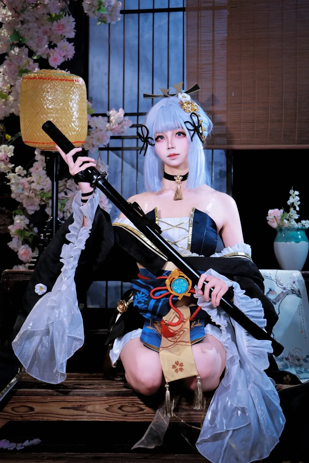 二次元, コスプレ, 神里綾華 コスプレ, 極道の娘, 刀 - 6枚目
