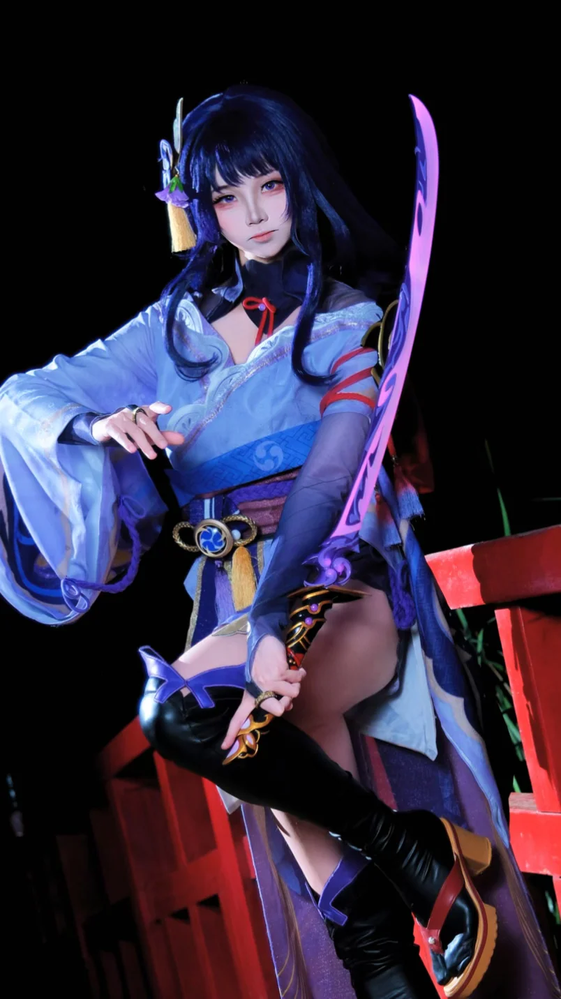 二次元, 原神, cosplay, 稻妻, 雷电将军cos - 第1张
