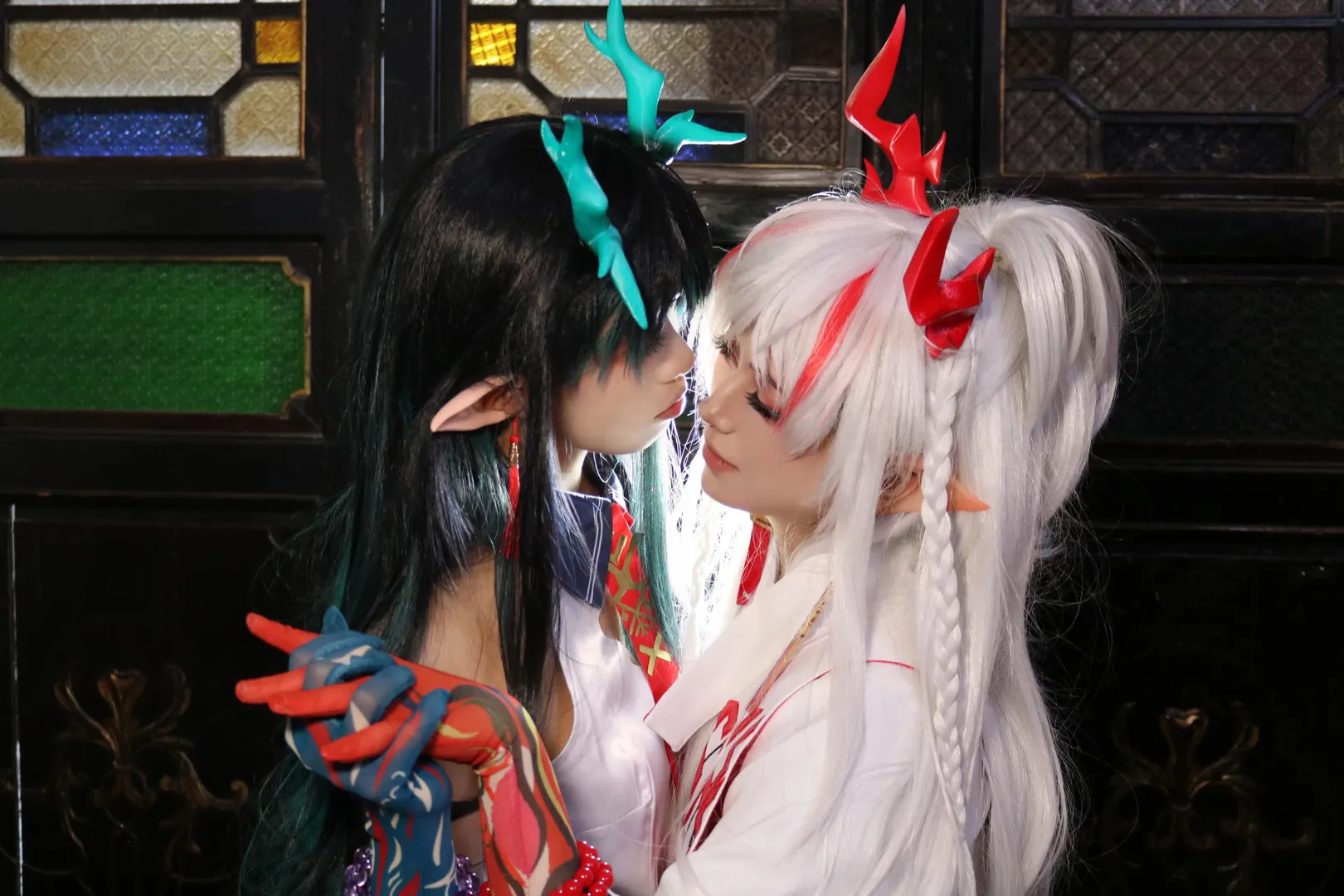 明日方舟, 夕cos, 双人cosplay, 国风奇幻, 年cos