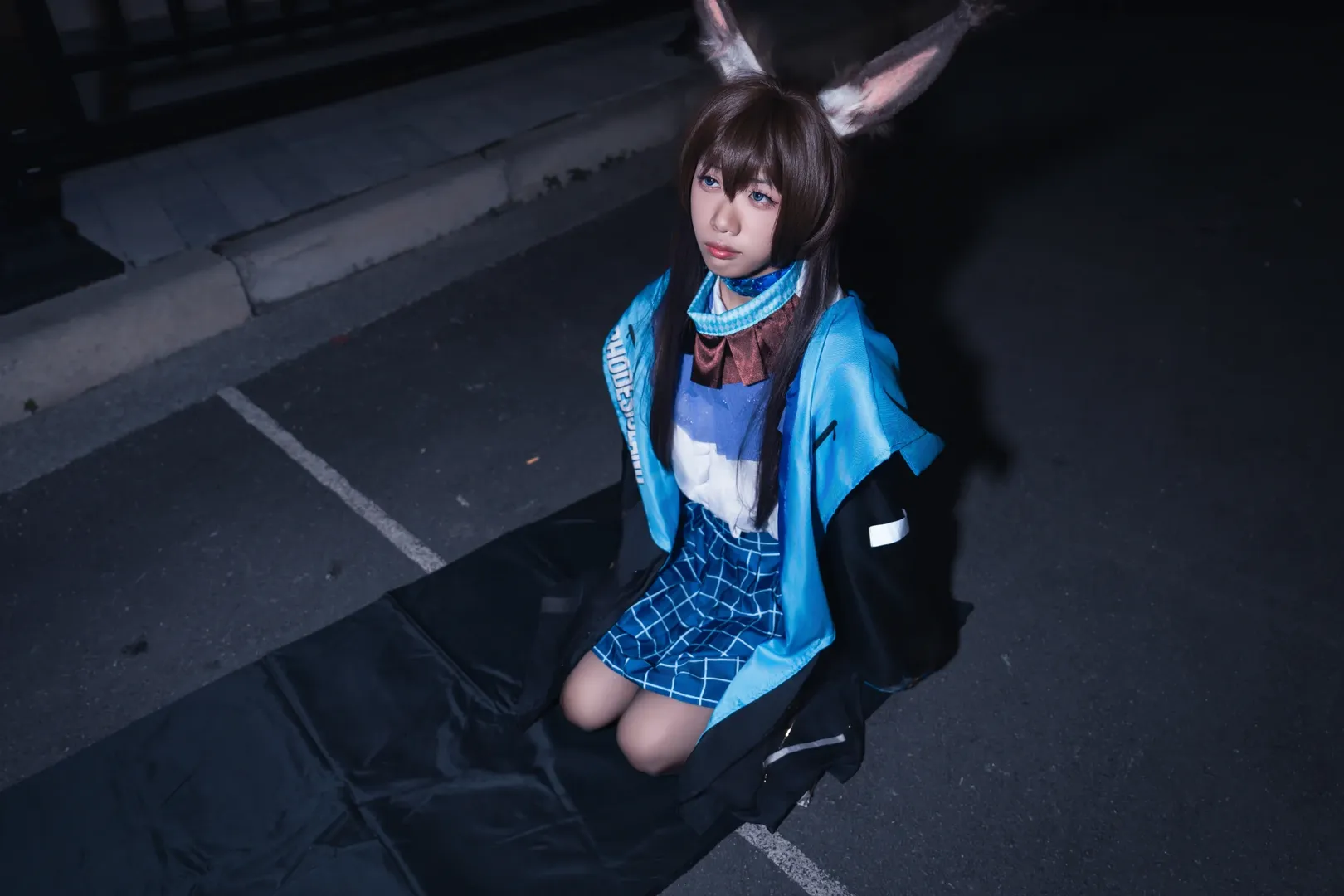 明日方舟, 夜景人像, 外景摄影, cosplay正片, 凯尔希cos - 第4张
