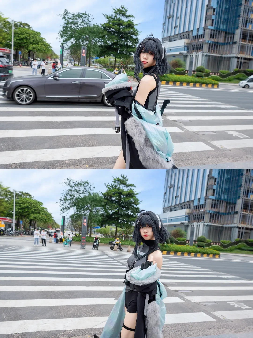 明日方舟, cos摄影, 二次元日常, cosplay街拍, 羽毛笔cos - 第1张