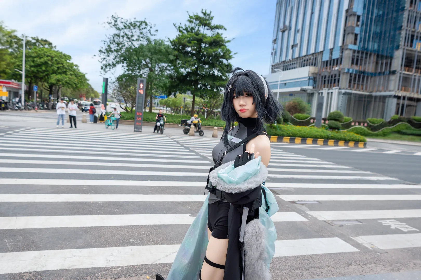 明日方舟, cos摄影, 二次元日常, cosplay街拍, 羽毛笔cos - 第3张