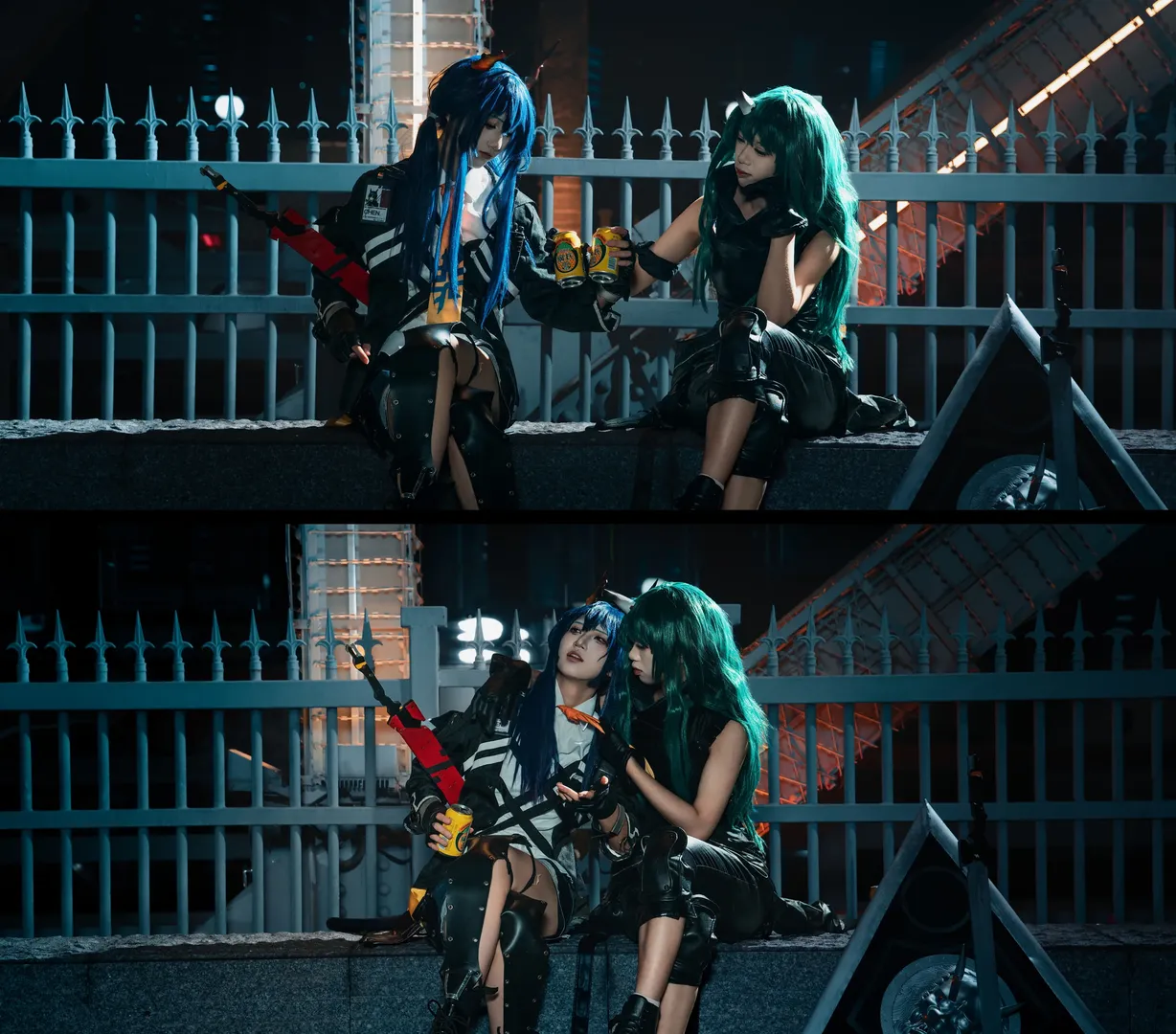 明日方舟, cosplay摄影, 夜景cos, 陈晖洁cos, 龙门近卫局 - 第9张