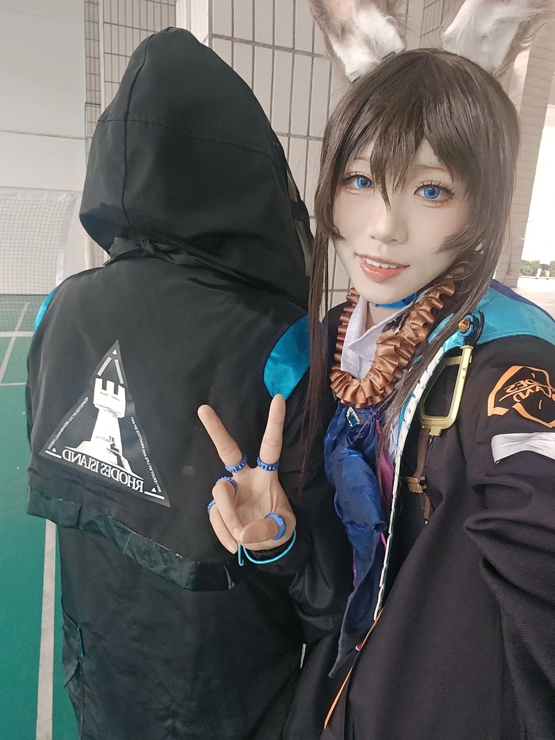 明日方舟, 阿米娅cos, 腿环, 手作, 领结 - 第2张