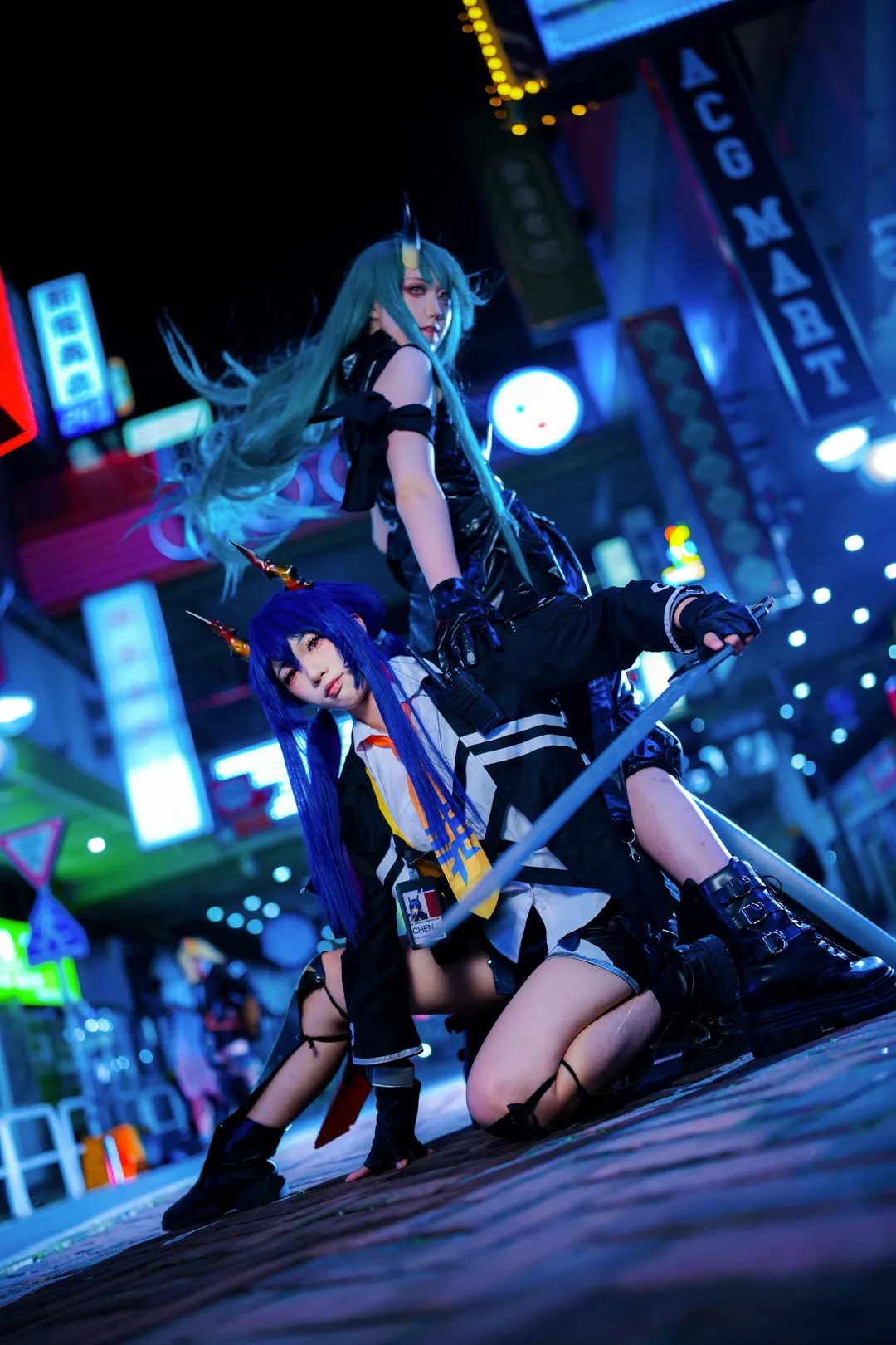 明日方舟, 双人摄影, 街头cosplay, 陈晖洁cos, 星熊cos