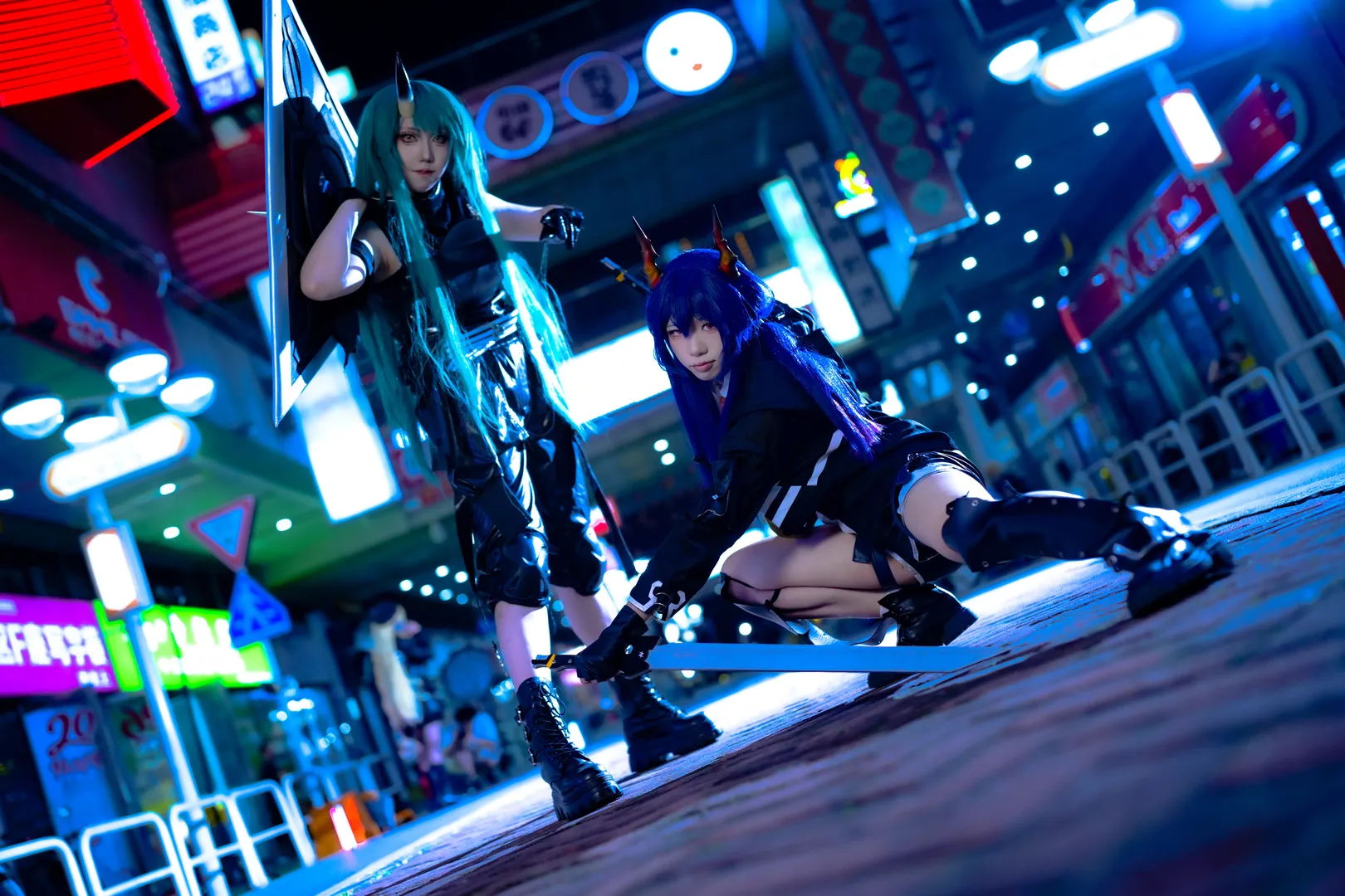 明日方舟, 陈cos, 双人cosplay, 龙门近卫局, 星熊cos - 第1张