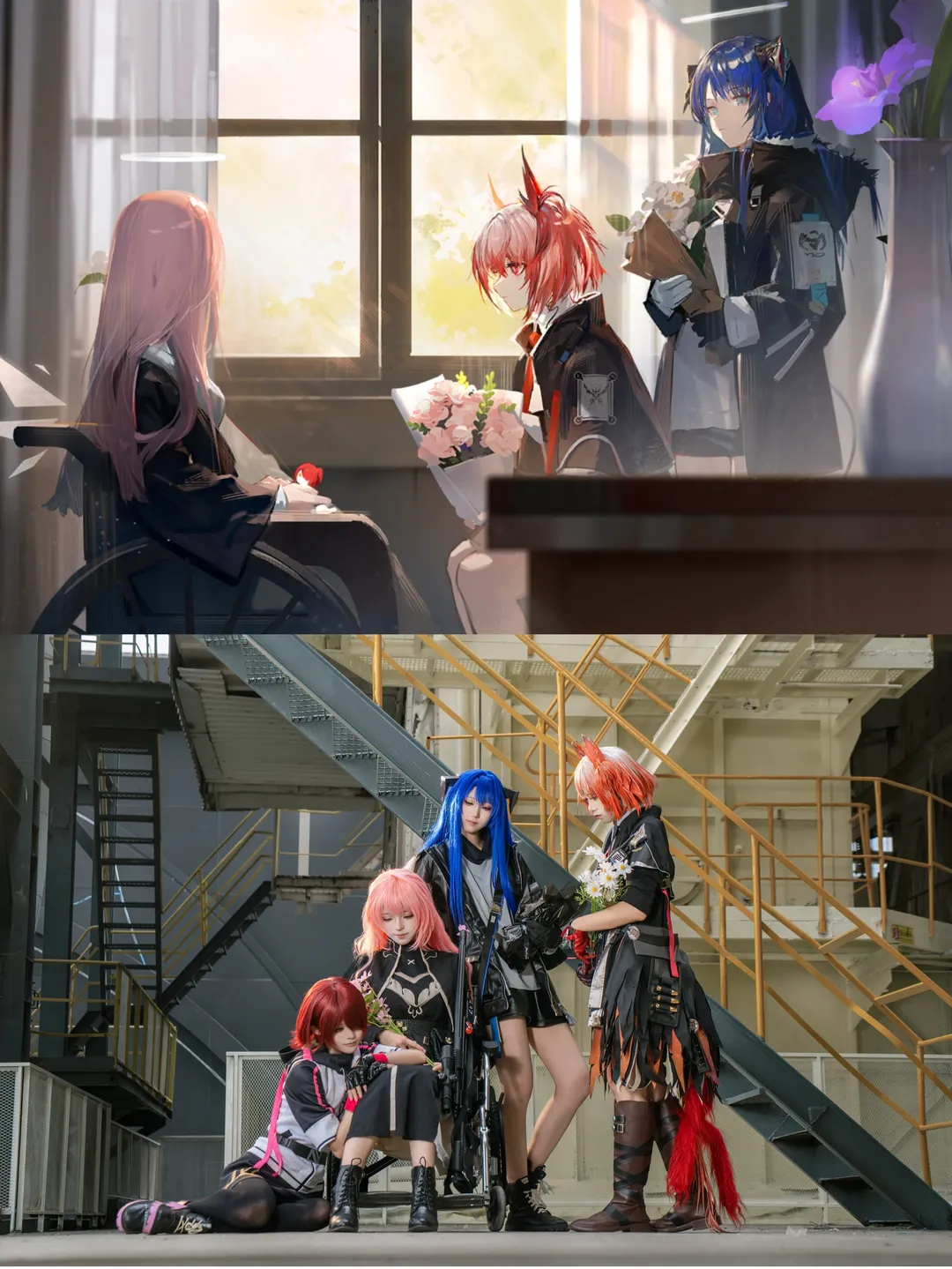 明日方舟, 蕾缪安cos, 丝袜穿搭, 能天使cos, 莫斯提马cos - 第1张