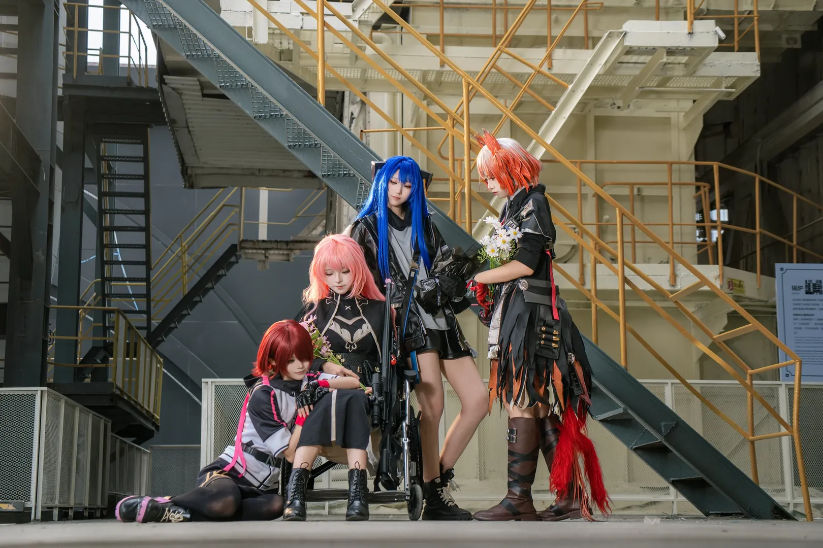 明日方舟, 蕾繆安cos, 絲襪穿搭, 能天使cos, 莫斯提馬cos