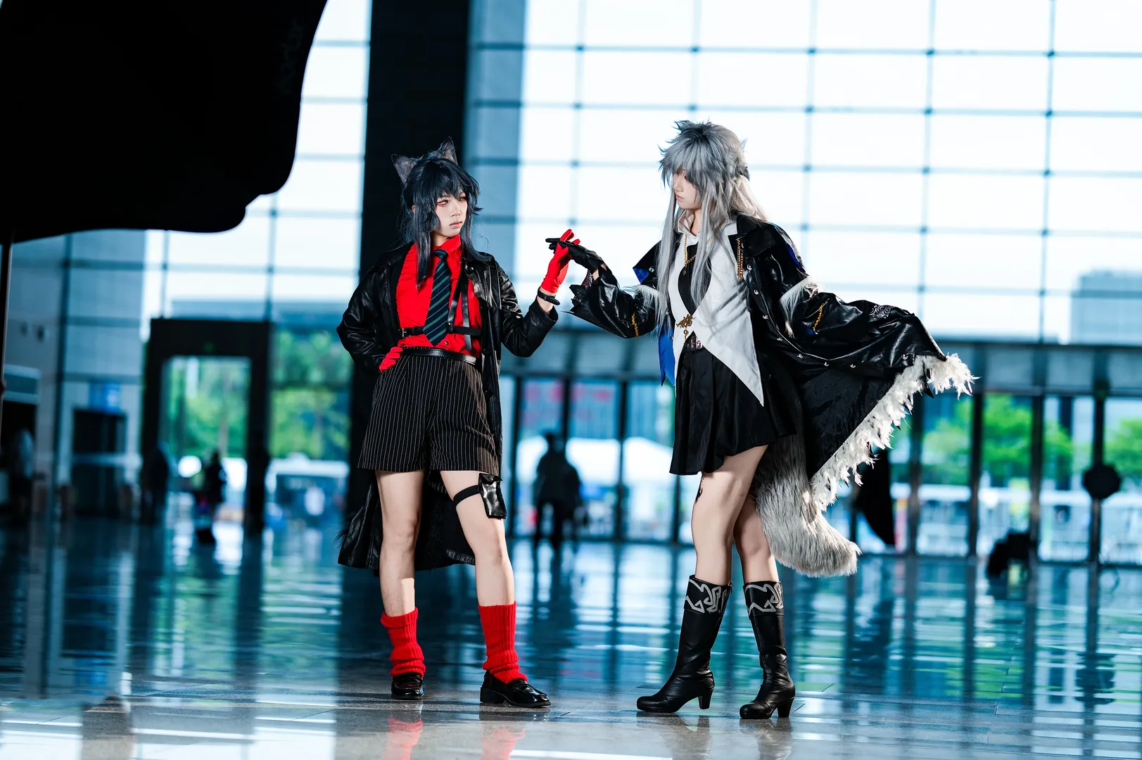 cosplay, 明日方舟, 拉普兰德cos, 黑丝, 德克萨斯cos