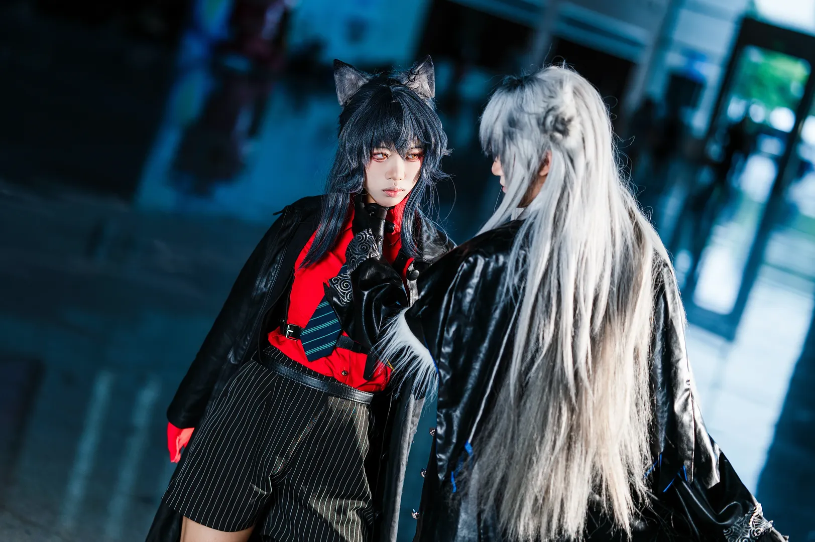 コスプレ, アークナイツ, ラップランドコスプレ, 黒ストッキング, テキサス コスプレ - 3枚目