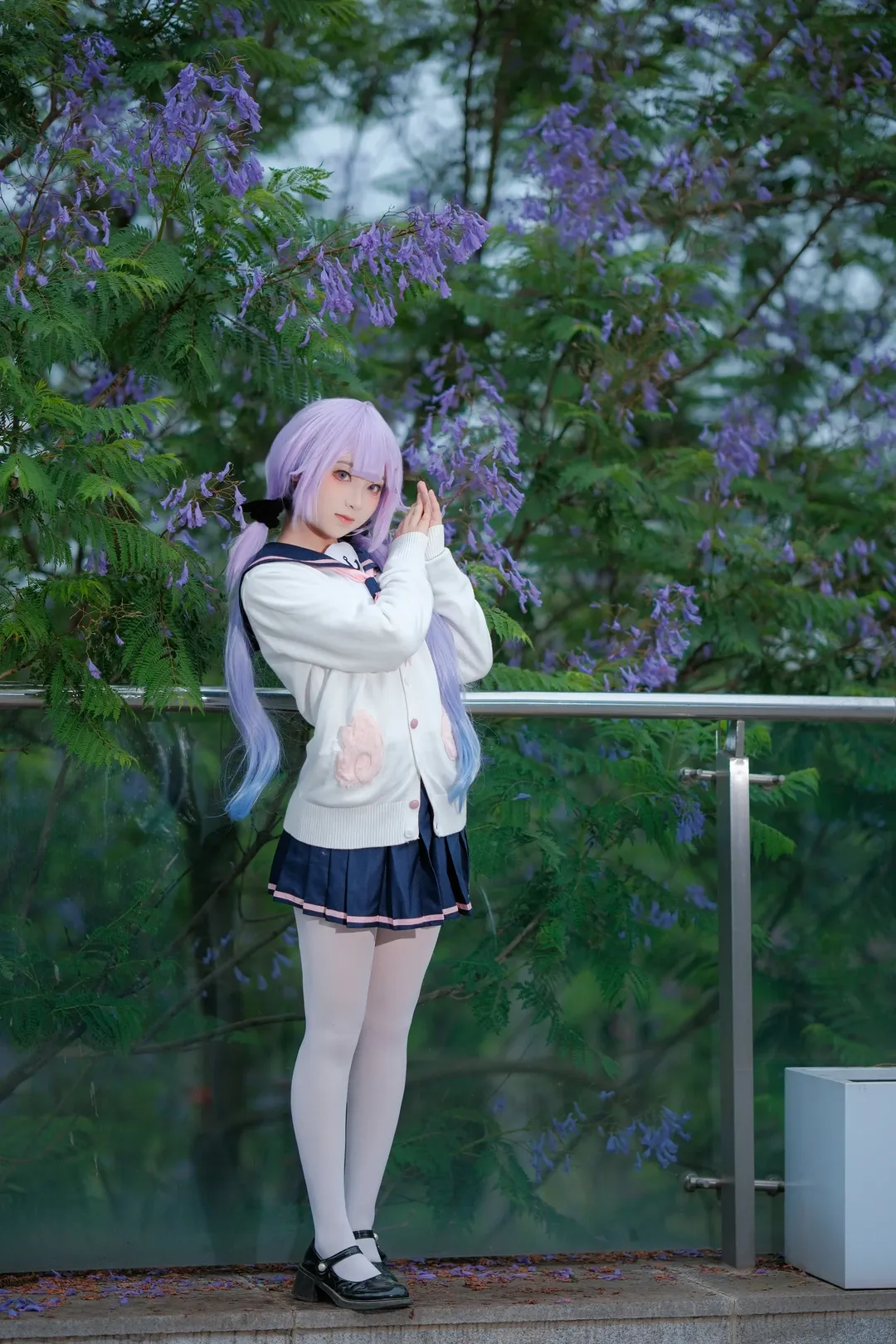 アズールレーン, JK制服, ユニコーン コスプレ, 白ニーソコーデ, ジャカランダ - 4枚目