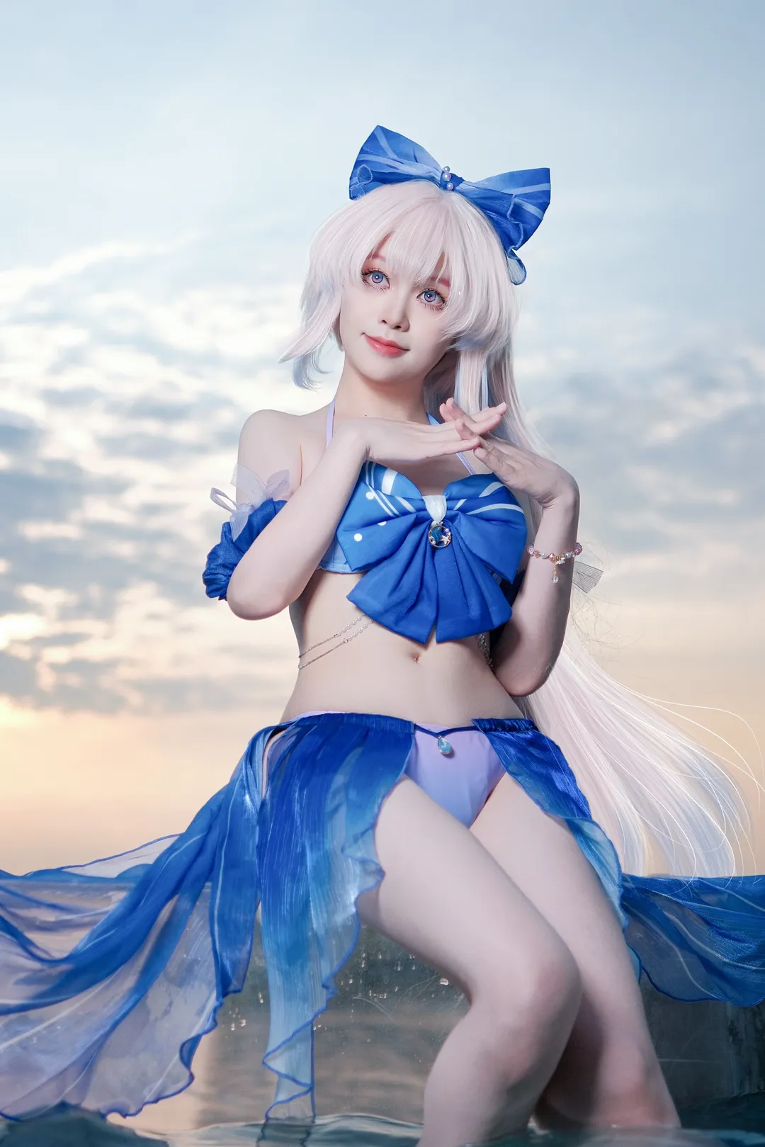 原神, コスプレ, 水着, 珊瑚宮心海 コスプレ, 水辺撮影