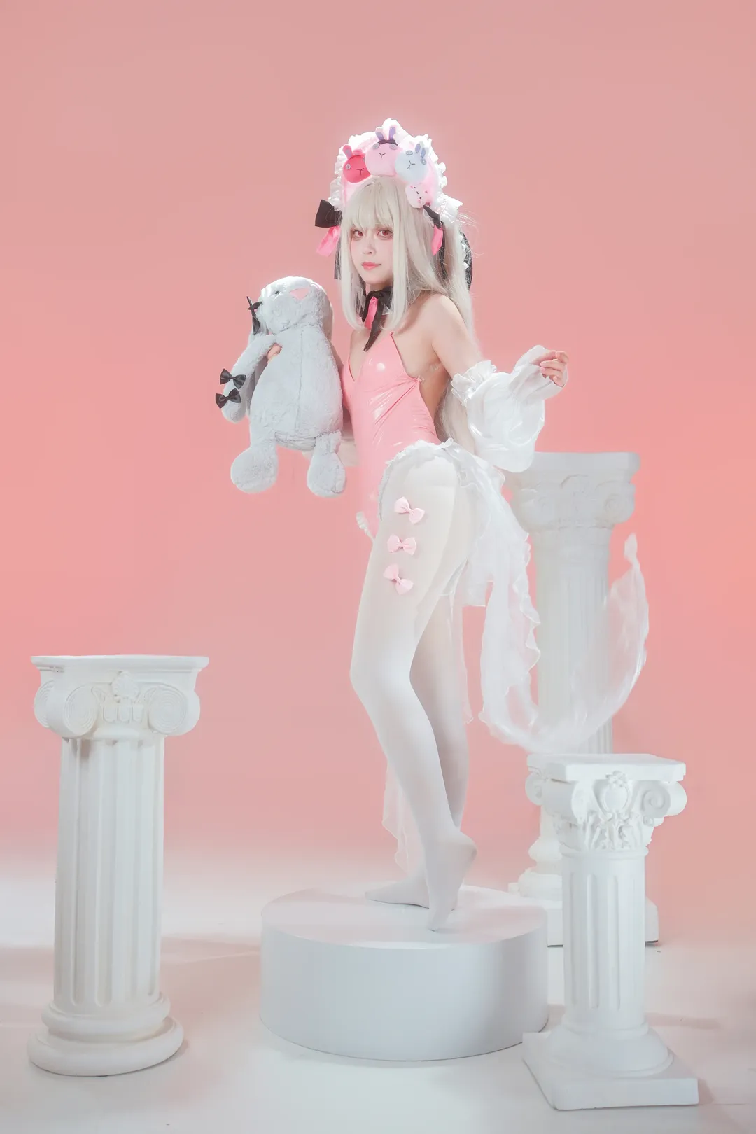 二次元摄影, 碧蓝航线, 白丝, 哈尔福德cos, 粉系少女