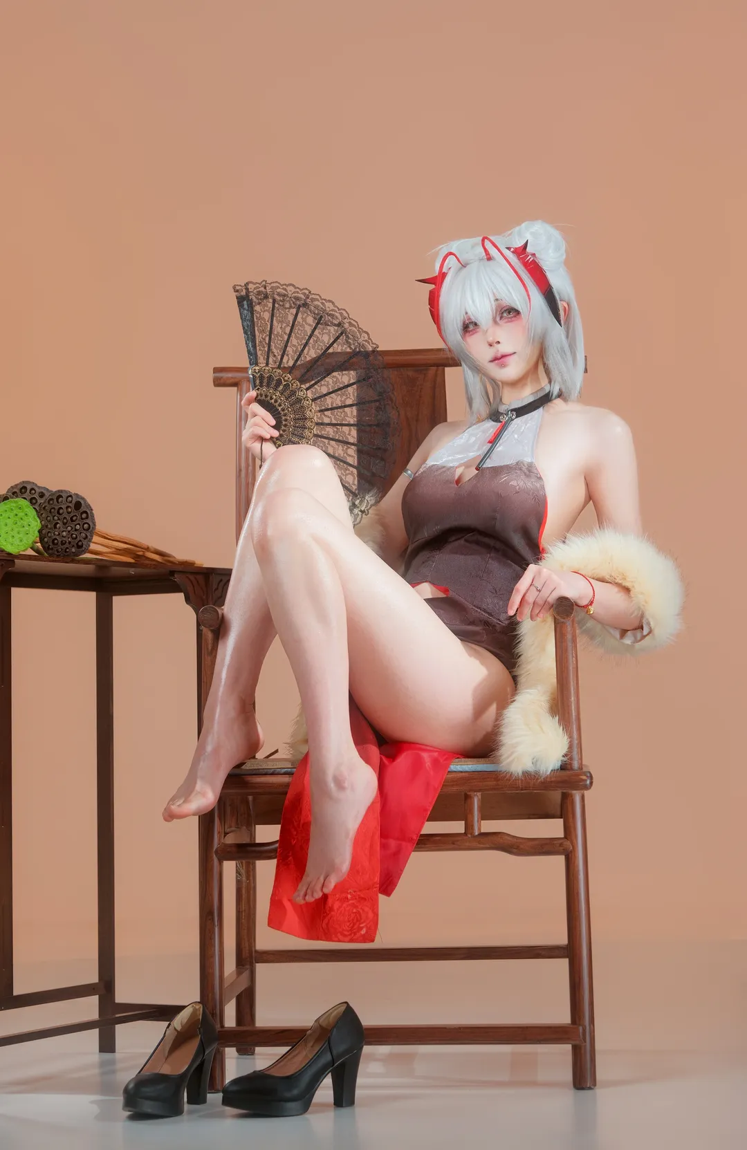 明日方舟, 旗袍cos, cosplay摄影, Wcos, 性感旗袍 - 第1张