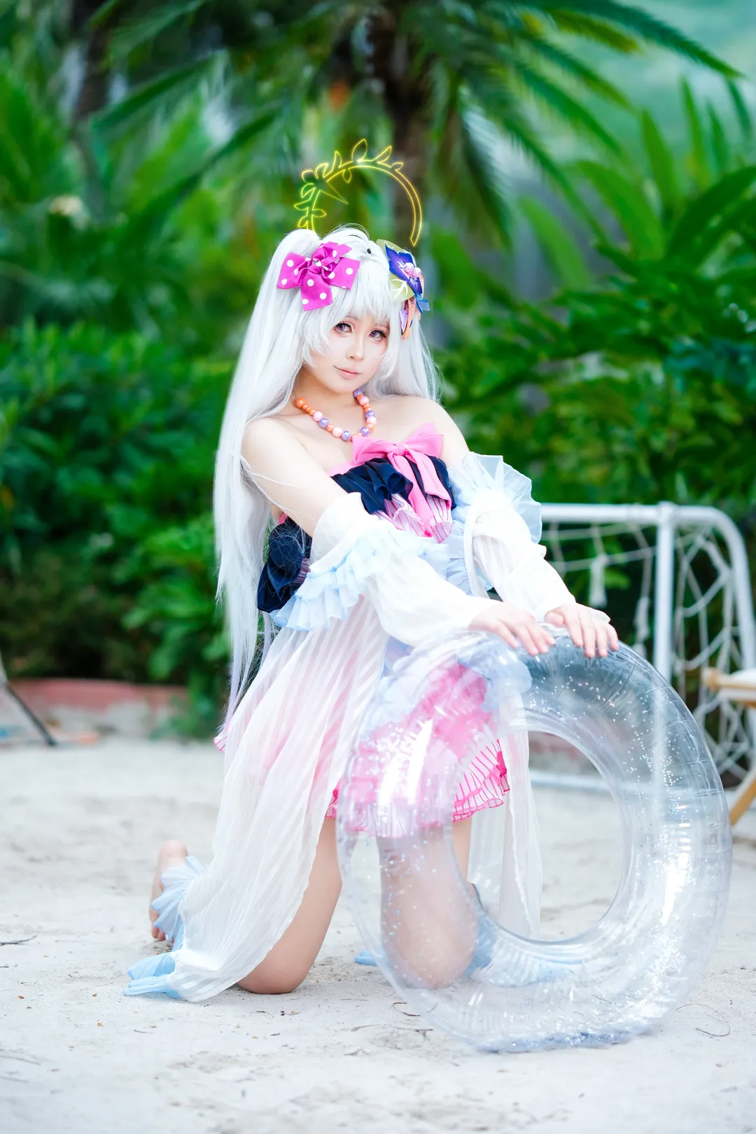 蔚蓝档案, 泳装cosplay, 摄影分享, 白洲梓cos, 夏日外景