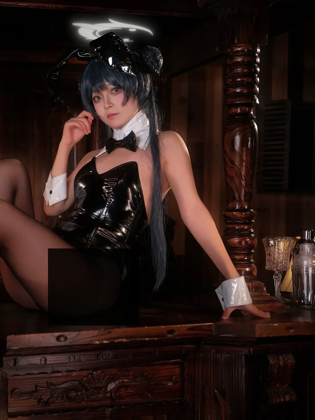 蔚蓝档案, 妃咲cos, 兔女郎, 黑丝, cosplay摄影