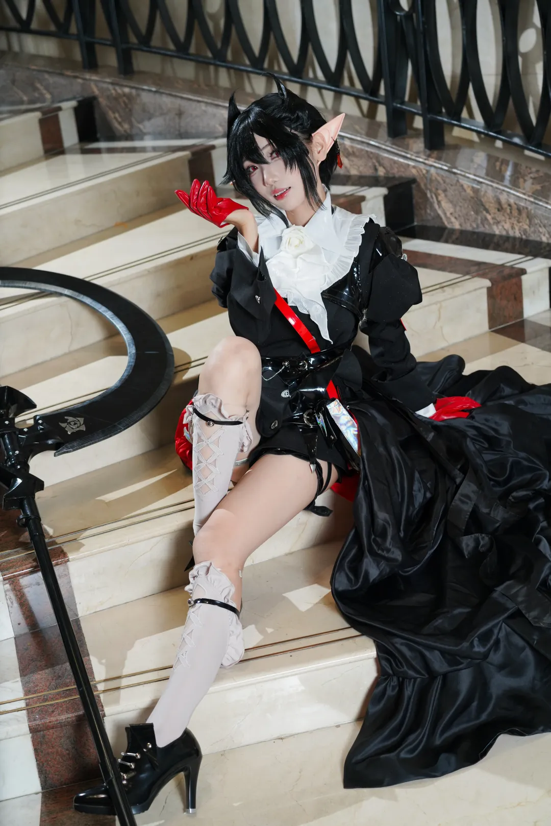 コスプレ, イベント写真, アークナイツ, エンテレケイア コスプレ, ストッキング コスプレ