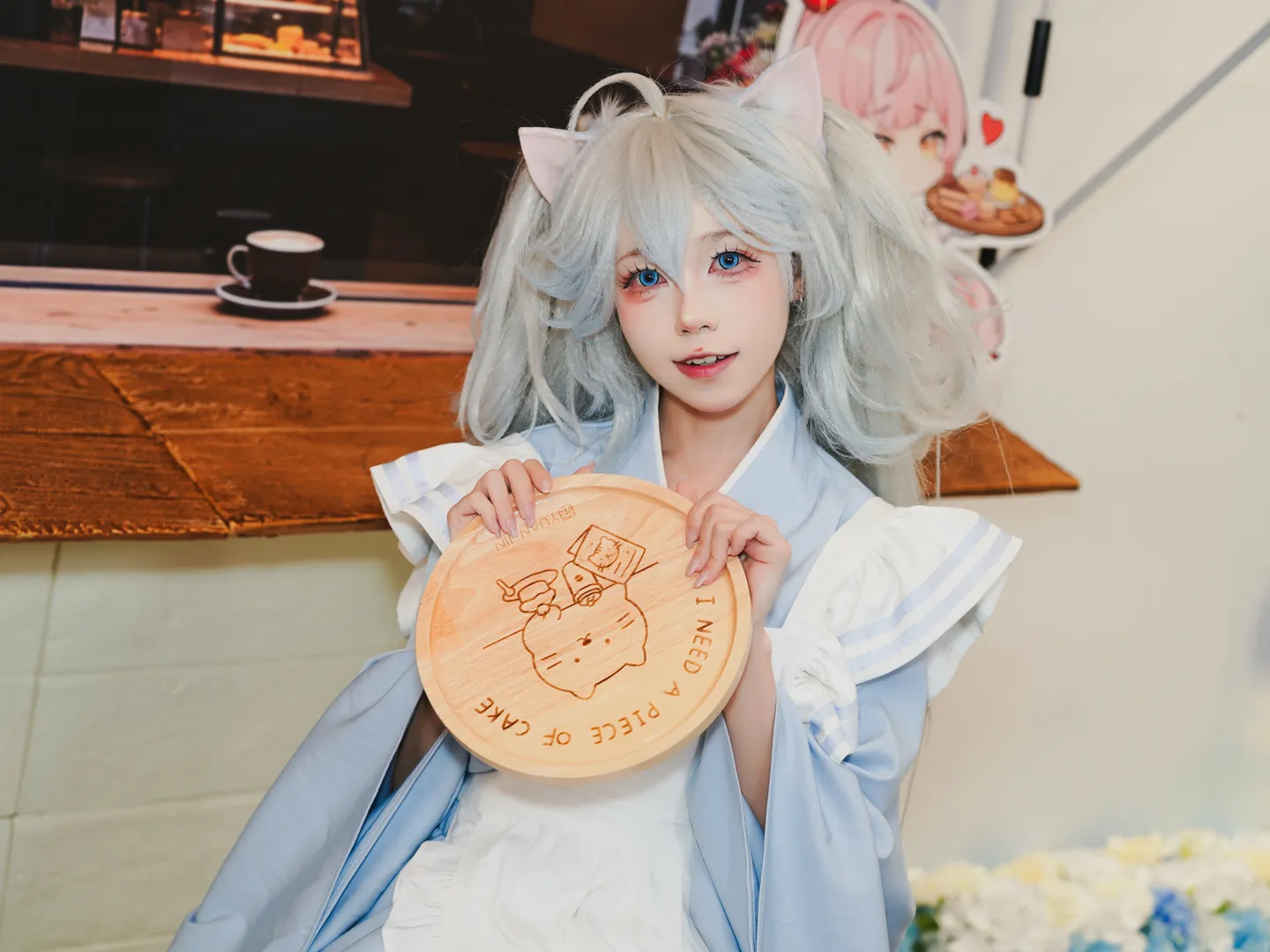 漫展返图, 女仆装cosplay, 白丝cosplay, 伊芙cos, 芙娅之魂 - 第2张