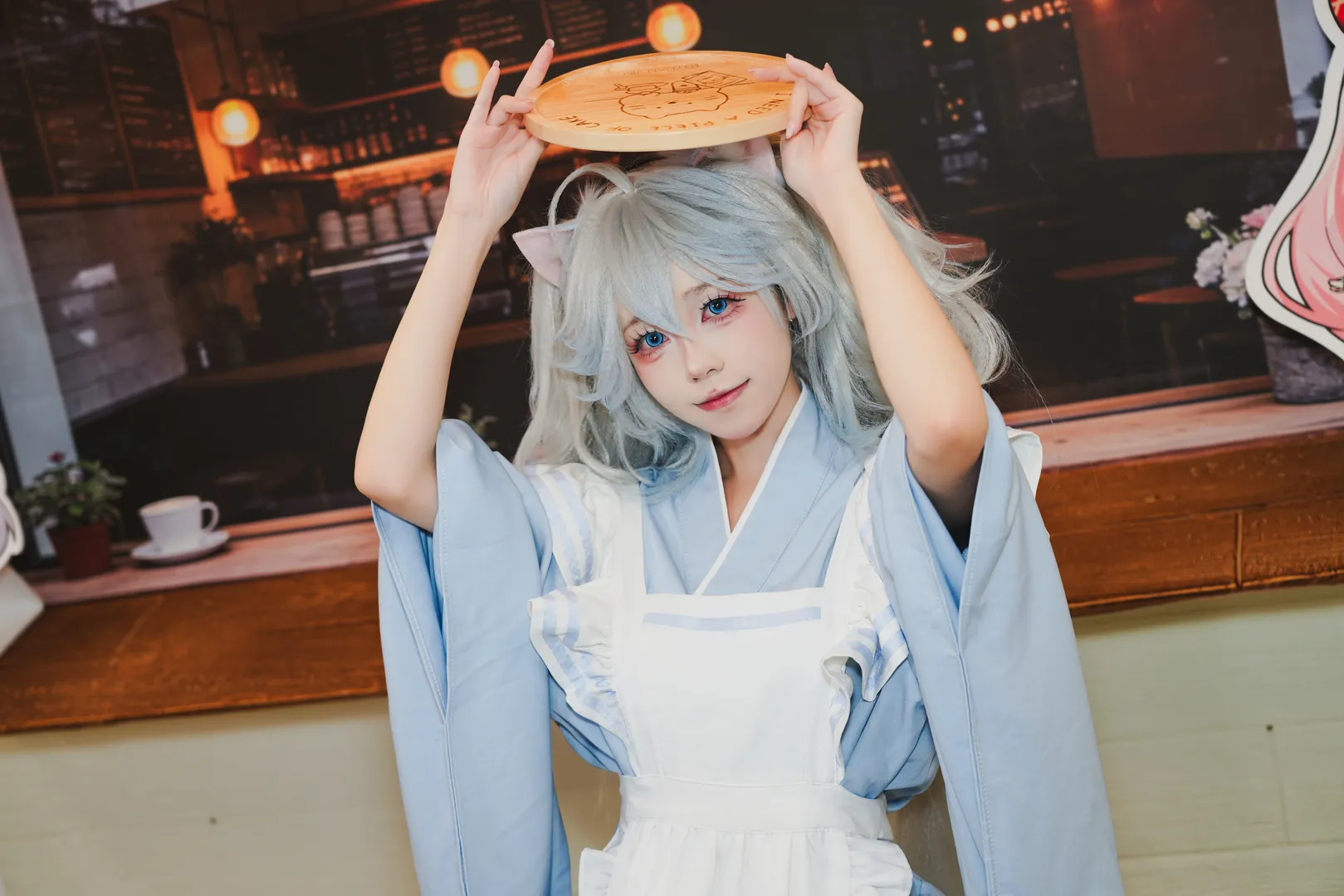 漫展返图, 女仆装cosplay, 白丝cosplay, 伊芙cos, 芙娅之魂 - 第5张