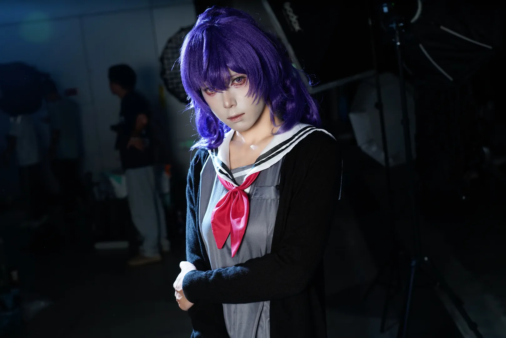 Convention photos, Sailor suit outfit, Asahina Mafuyu cosplay, Hatsune Miku: Colorful Stage!, Tights cosplay - Image 5