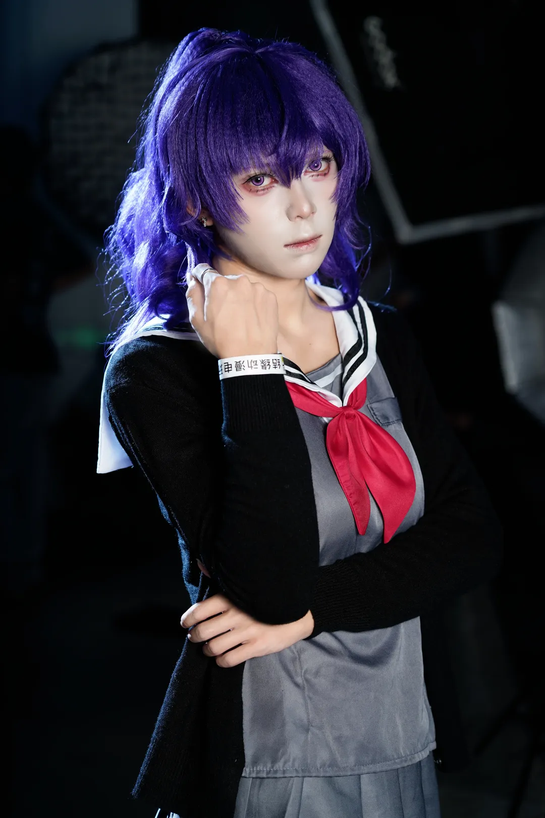 Convention photos, Sailor suit outfit, Asahina Mafuyu cosplay, Hatsune Miku: Colorful Stage!, Tights cosplay - Image 6