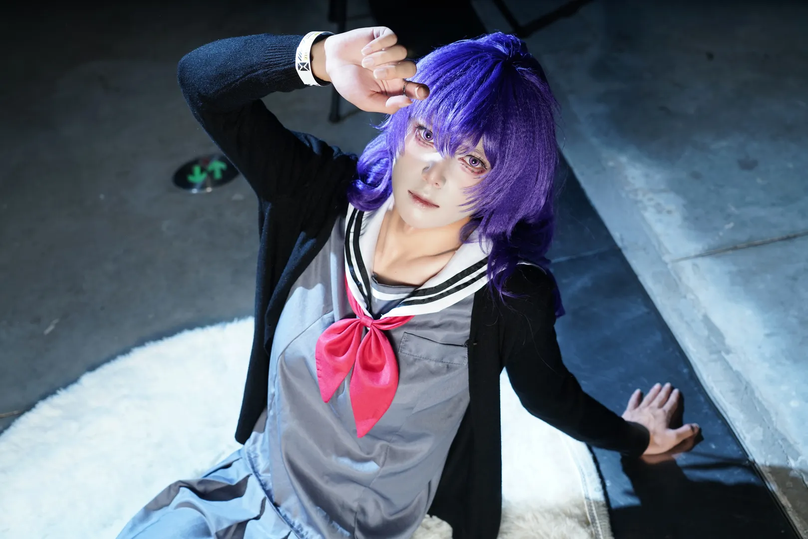Convention photos, Sailor suit outfit, Asahina Mafuyu cosplay, Hatsune Miku: Colorful Stage!, Tights cosplay - Image 9