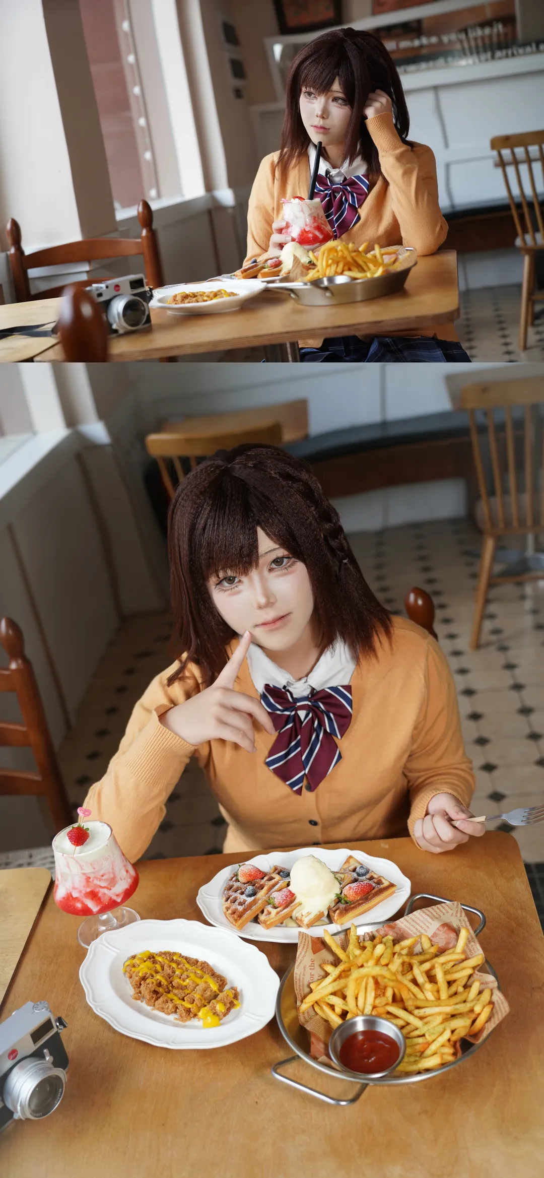 cosplay摄影, 东云绘名cos, 初音未来缤纷舞台, 美食探店, 复古相机 - 第1张