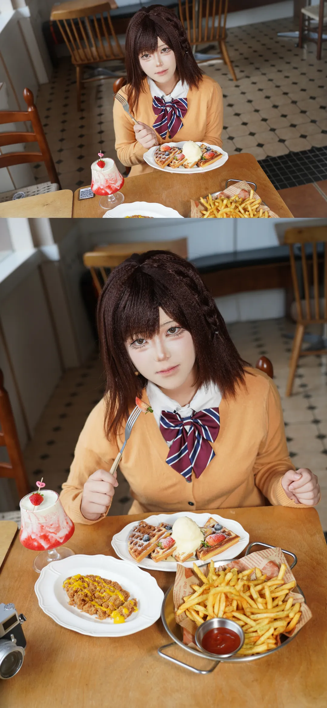 cosplay摄影, 东云绘名cos, 初音未来缤纷舞台, 美食探店, 复古相机 - 第5张