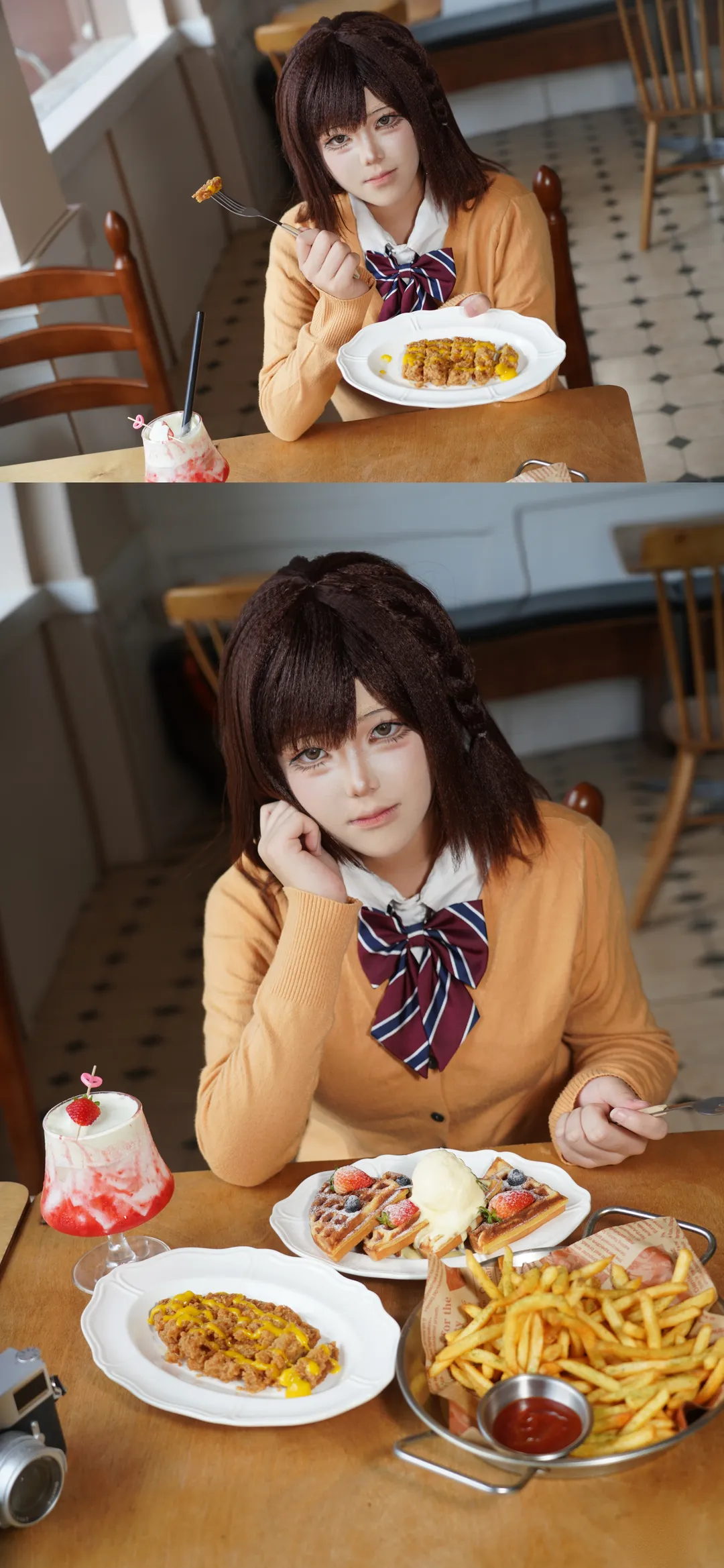 cosplay摄影, 东云绘名cos, 初音未来缤纷舞台, 美食探店, 复古相机 - 第6张