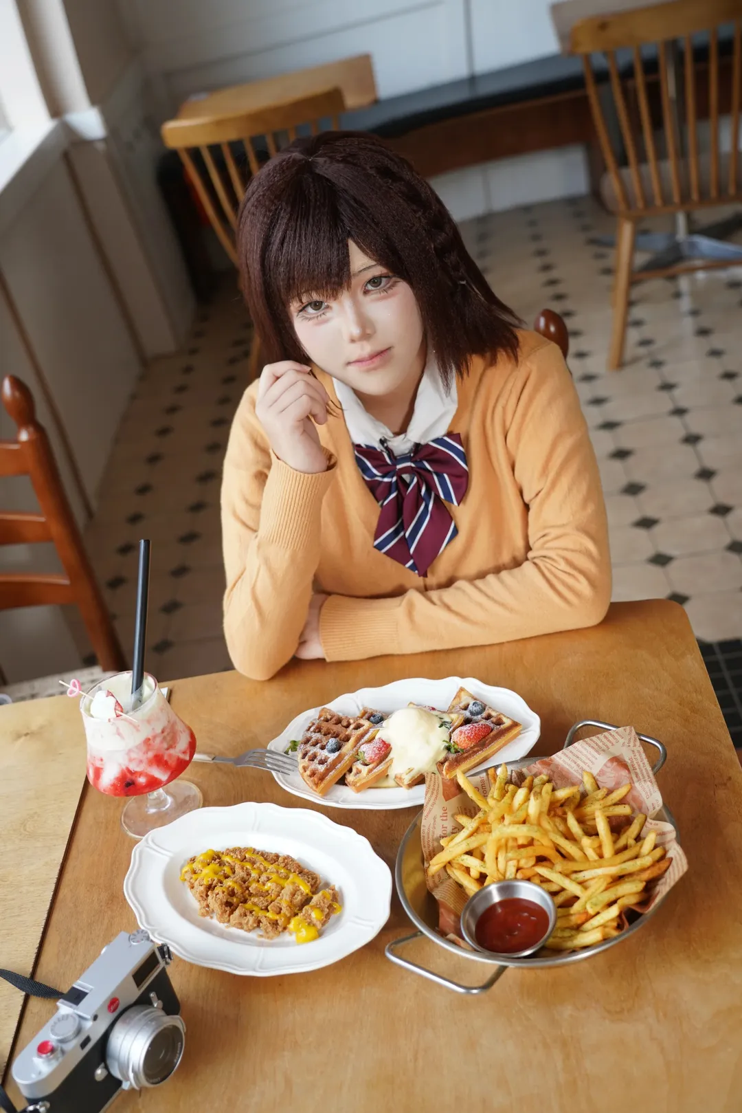 cosplay摄影, 东云绘名cos, 初音未来缤纷舞台, 美食探店, 复古相机 - 第7张