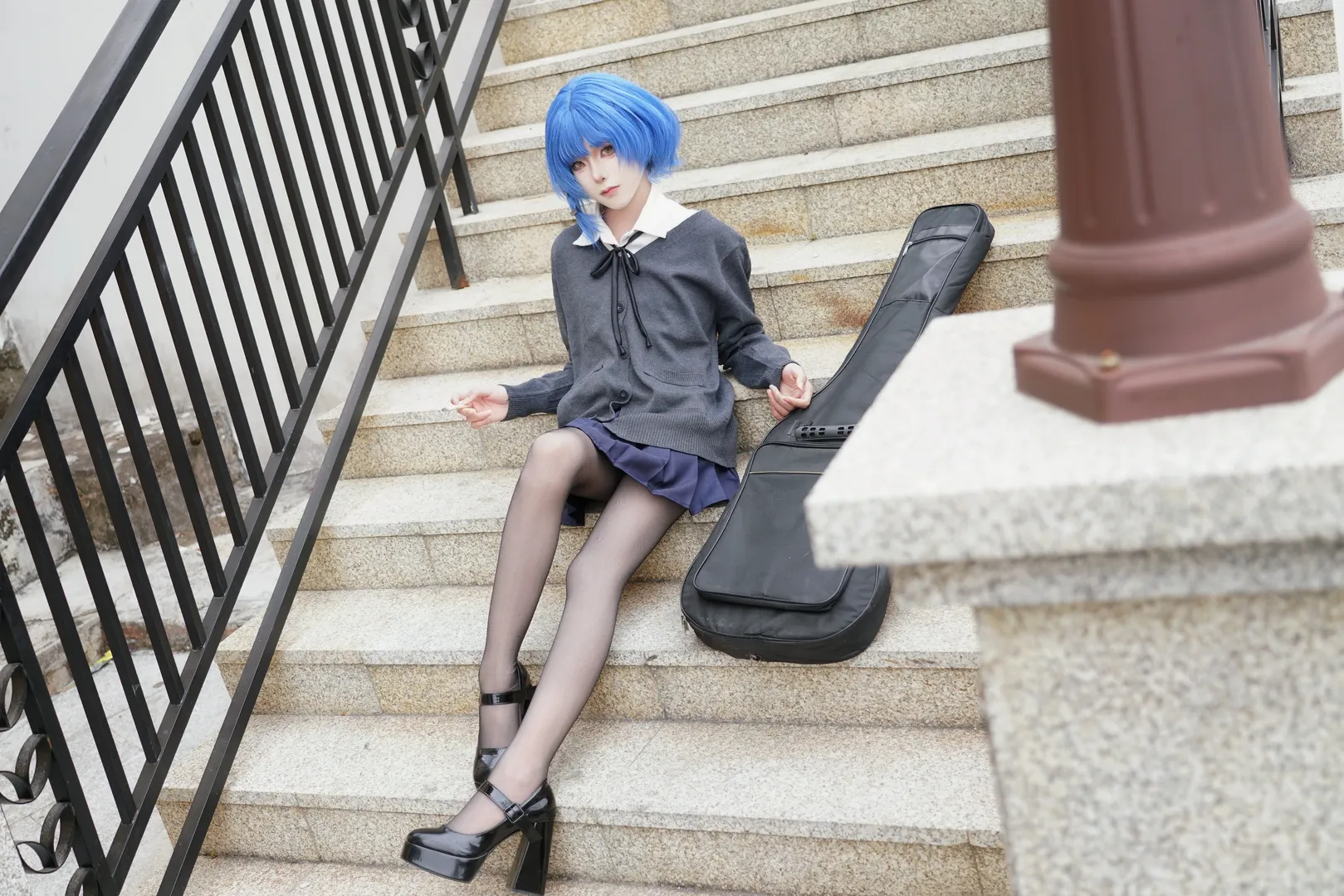 cosplay, 黑丝, 正片, 孤独摇滚, 山田凉cos - 第3张