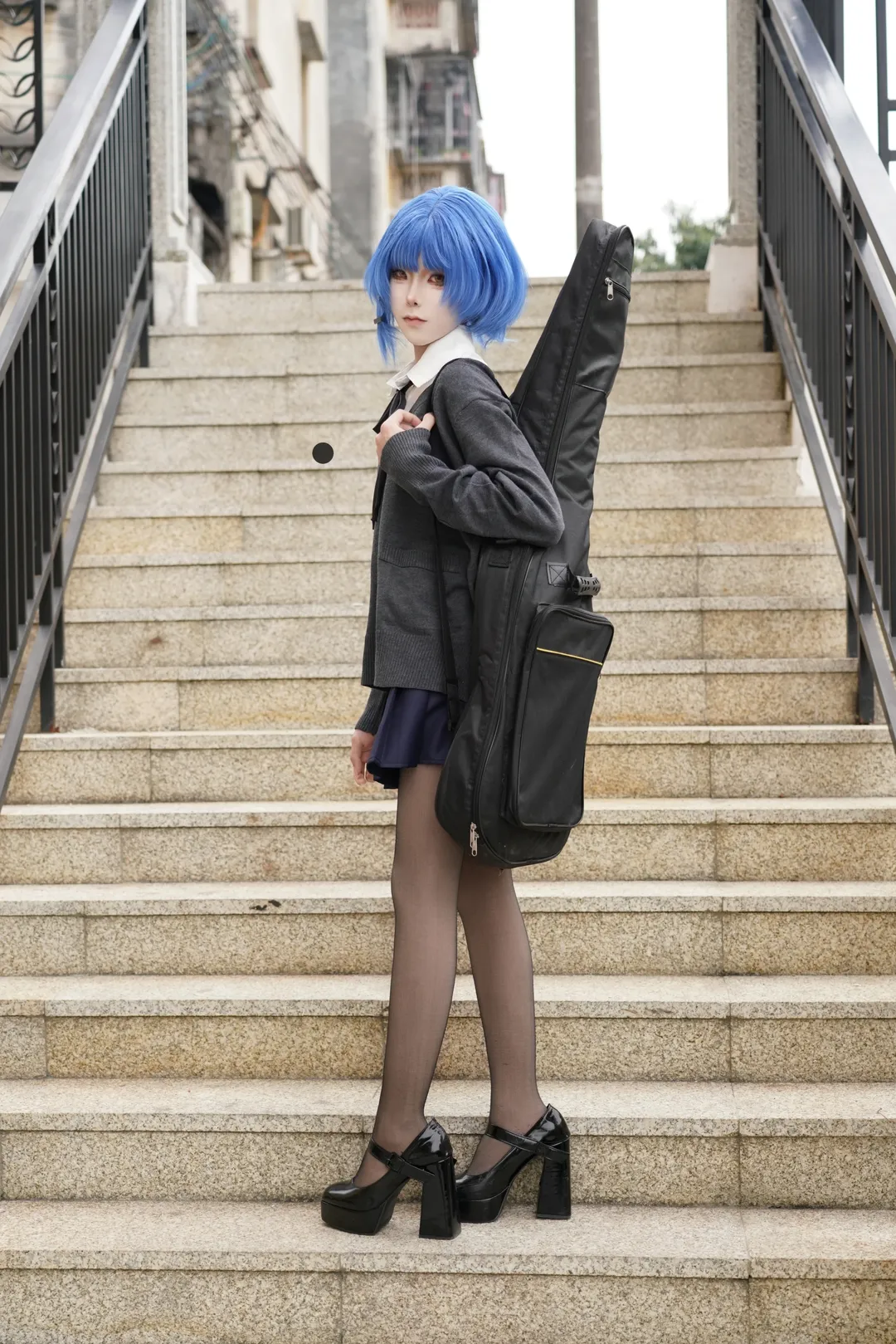 cosplay, 黑丝, 正片, 孤独摇滚, 山田凉cos - 第4张