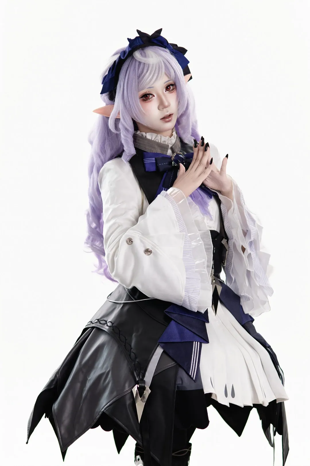 绝区零, cosplay, 薇薇安cos, 黑丝穿搭, 白棚摄影 - 第1张