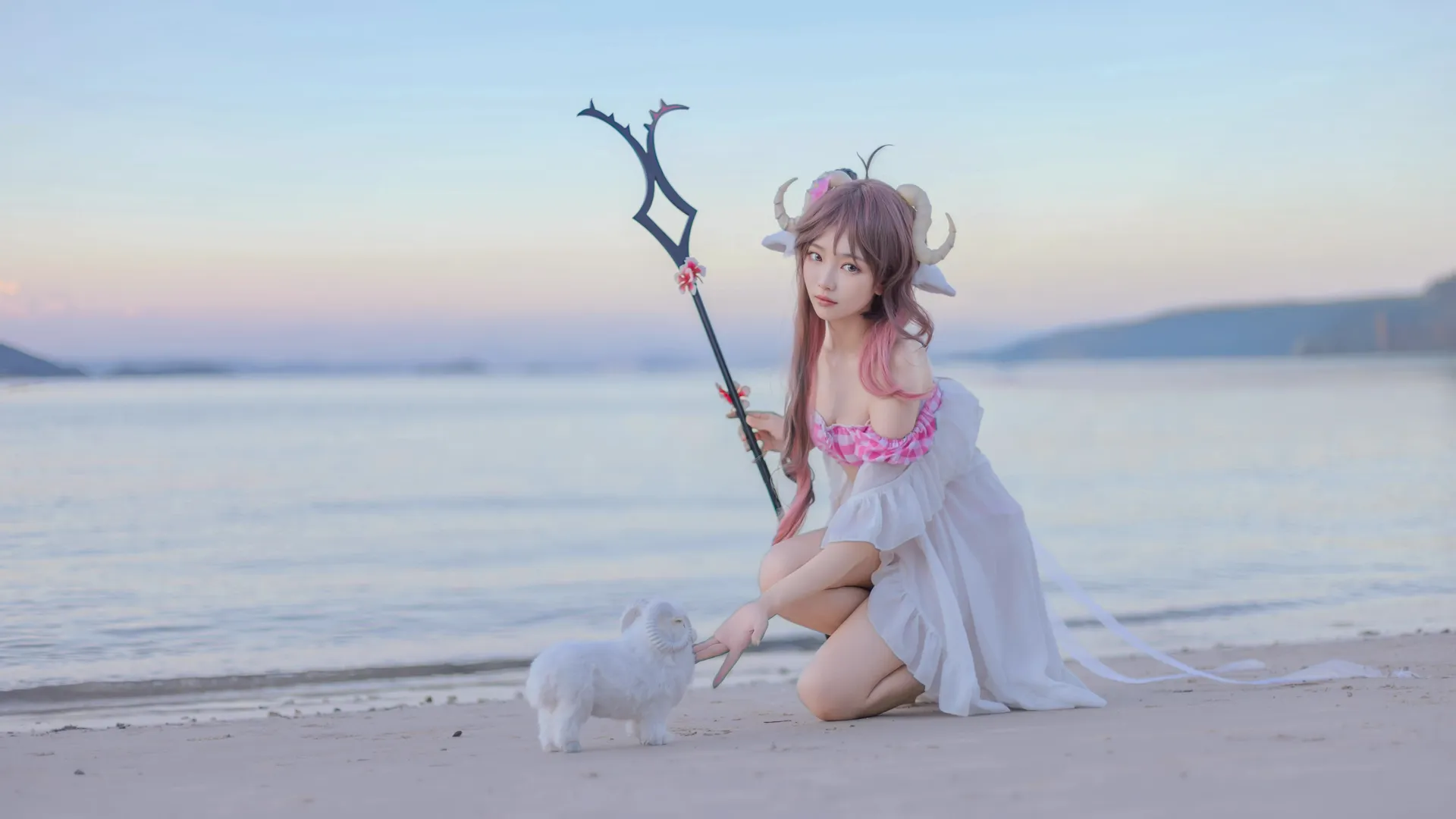 二次元摄影, 明日方舟, 泳装cosplay, 艾雅法拉cos, 深圳约拍 - 第1张