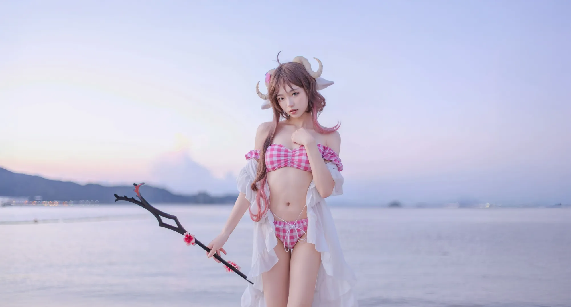 二次元摄影, 明日方舟, 泳装cosplay, 艾雅法拉cos, 深圳约拍 - 第6张