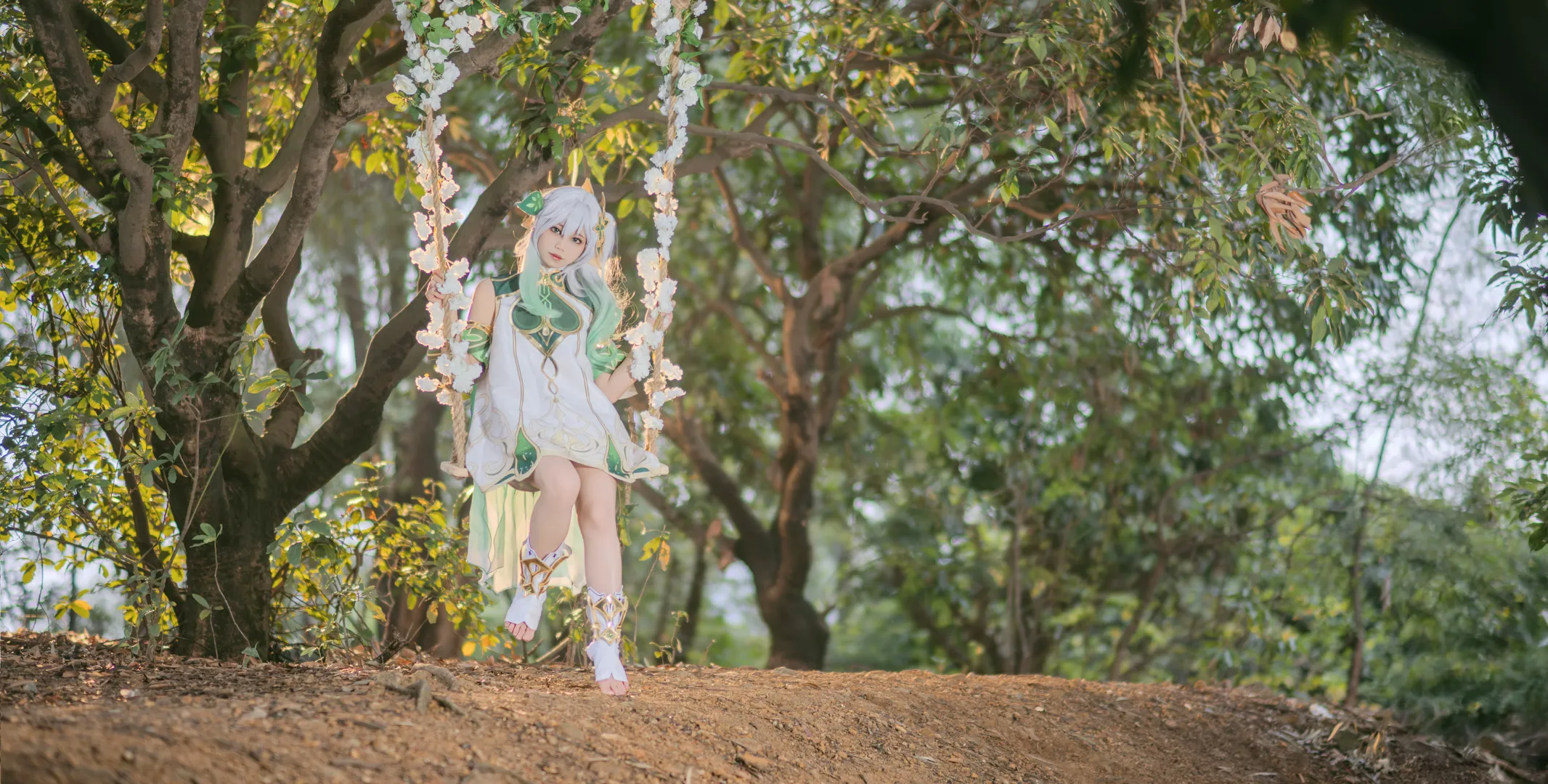 原神, 纳西妲cos, 户外摄影, 精灵cosplay, 森林写真 - 第10张