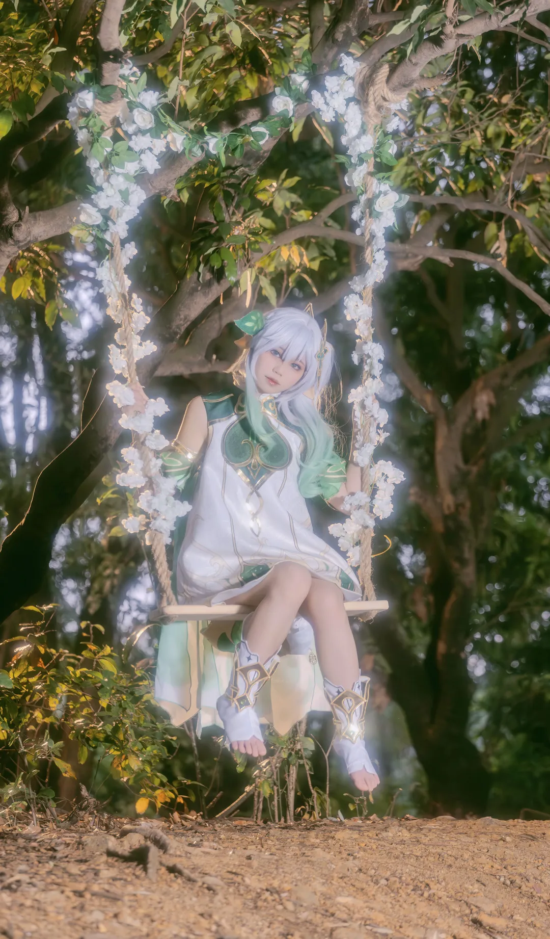 原神, 纳西妲cos, 户外摄影, 精灵cosplay, 森林写真 - 第12张