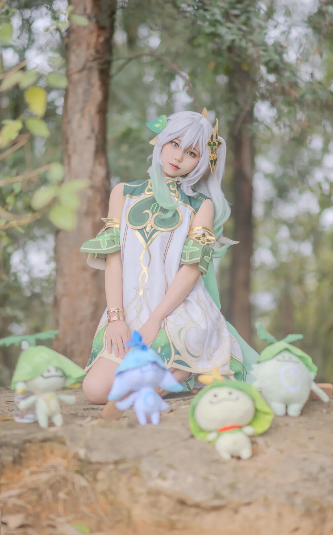 原神, 纳西妲cos, 户外摄影, 精灵cosplay, 森林写真 - 第4张