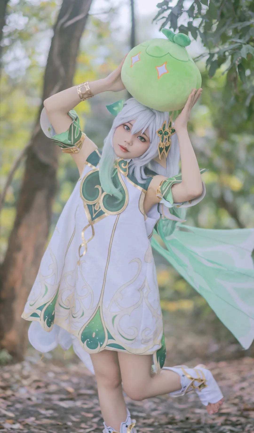 原神, 纳西妲cos, 户外摄影, 精灵cosplay, 森林写真 - 第8张