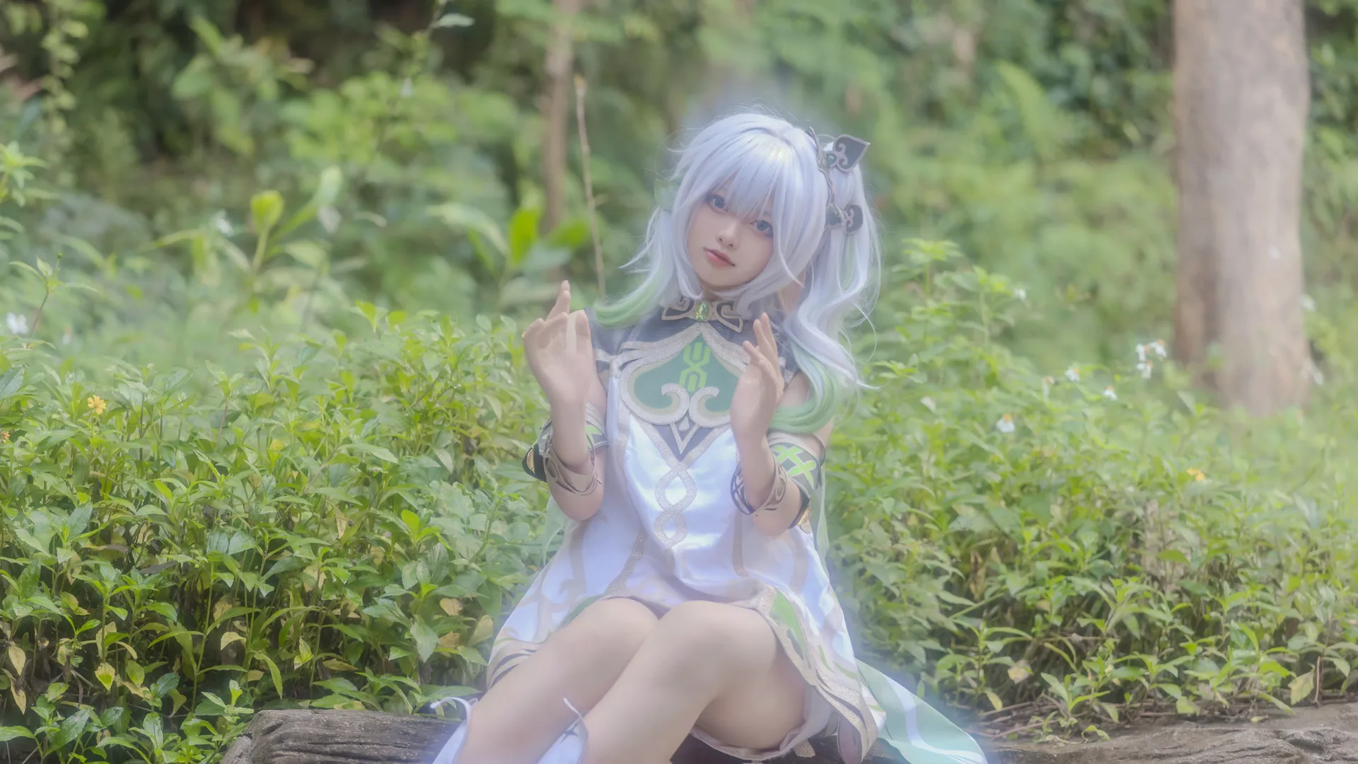 原神, コスプレ, 森林写真, ナヒーダ コスプレ, エルフ耳 - 10枚目