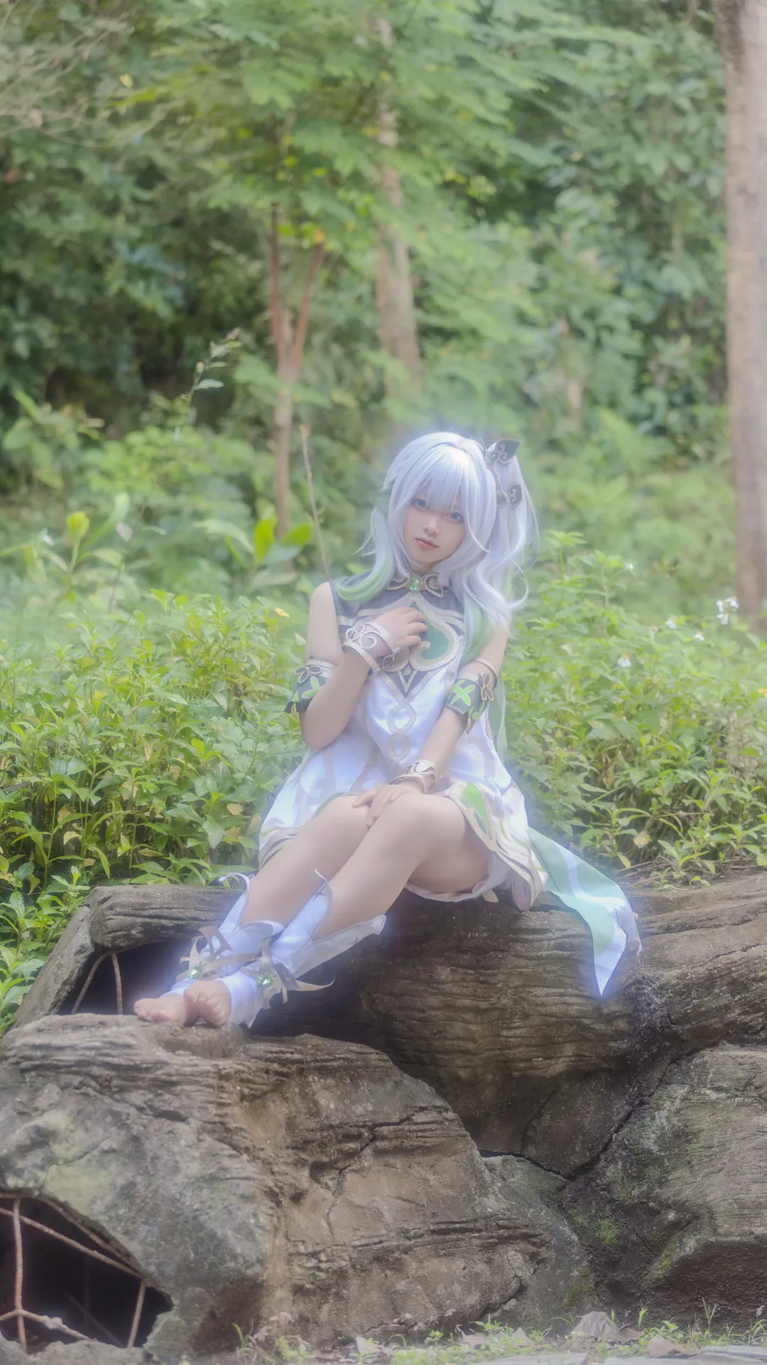 原神, コスプレ, 森林写真, ナヒーダ コスプレ, エルフ耳 - 9枚目