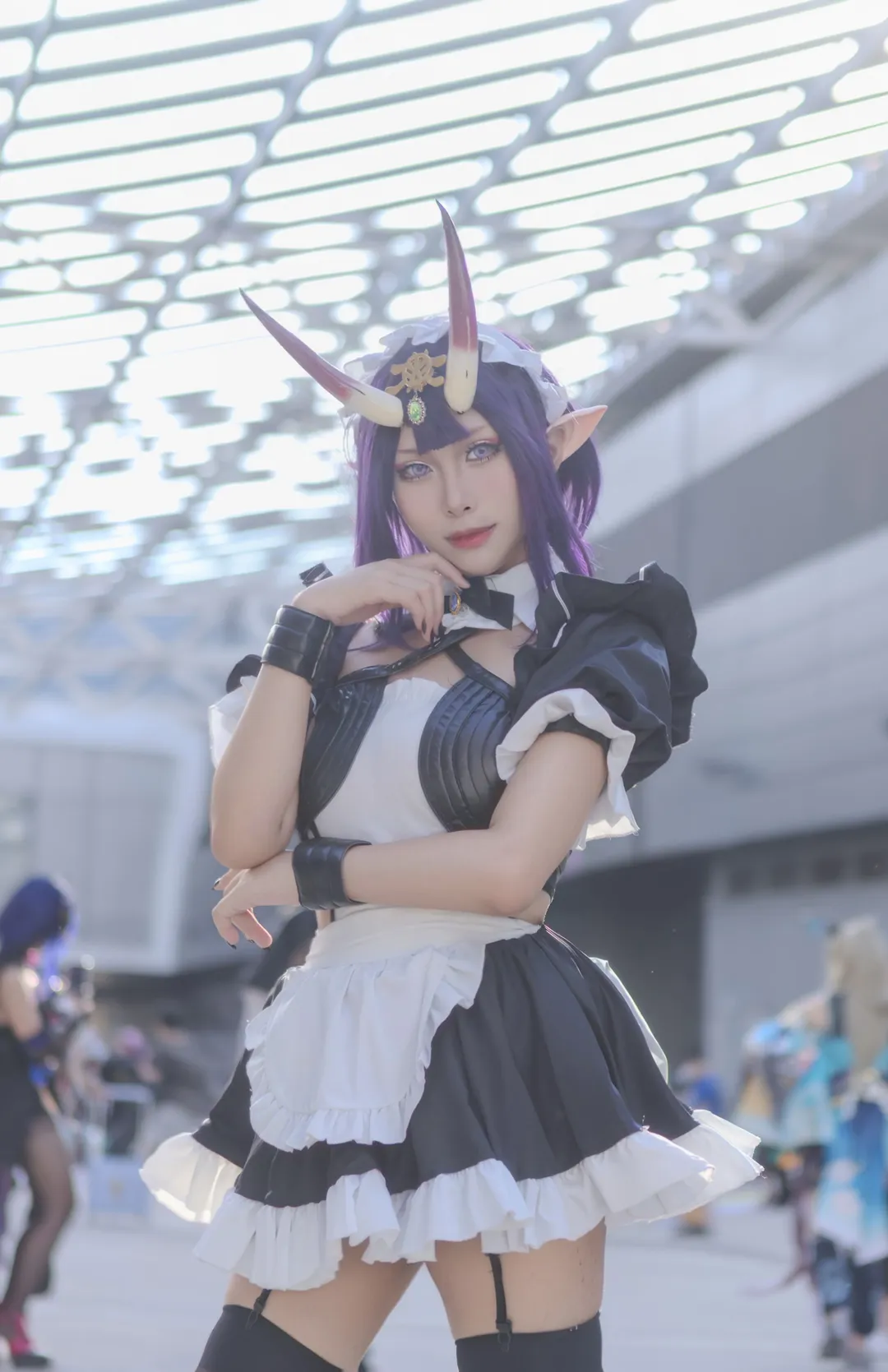 cosplay, Fate/Grand Order, 漫展场照, 黑丝, 酒吞童子cos - 第2张